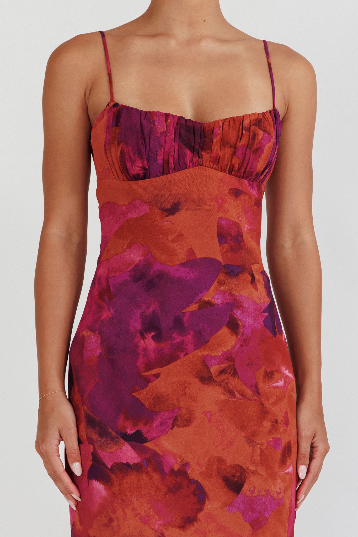 nerida low back twist maxi dress Nerida Low Back Twist Maxi Dress Orange