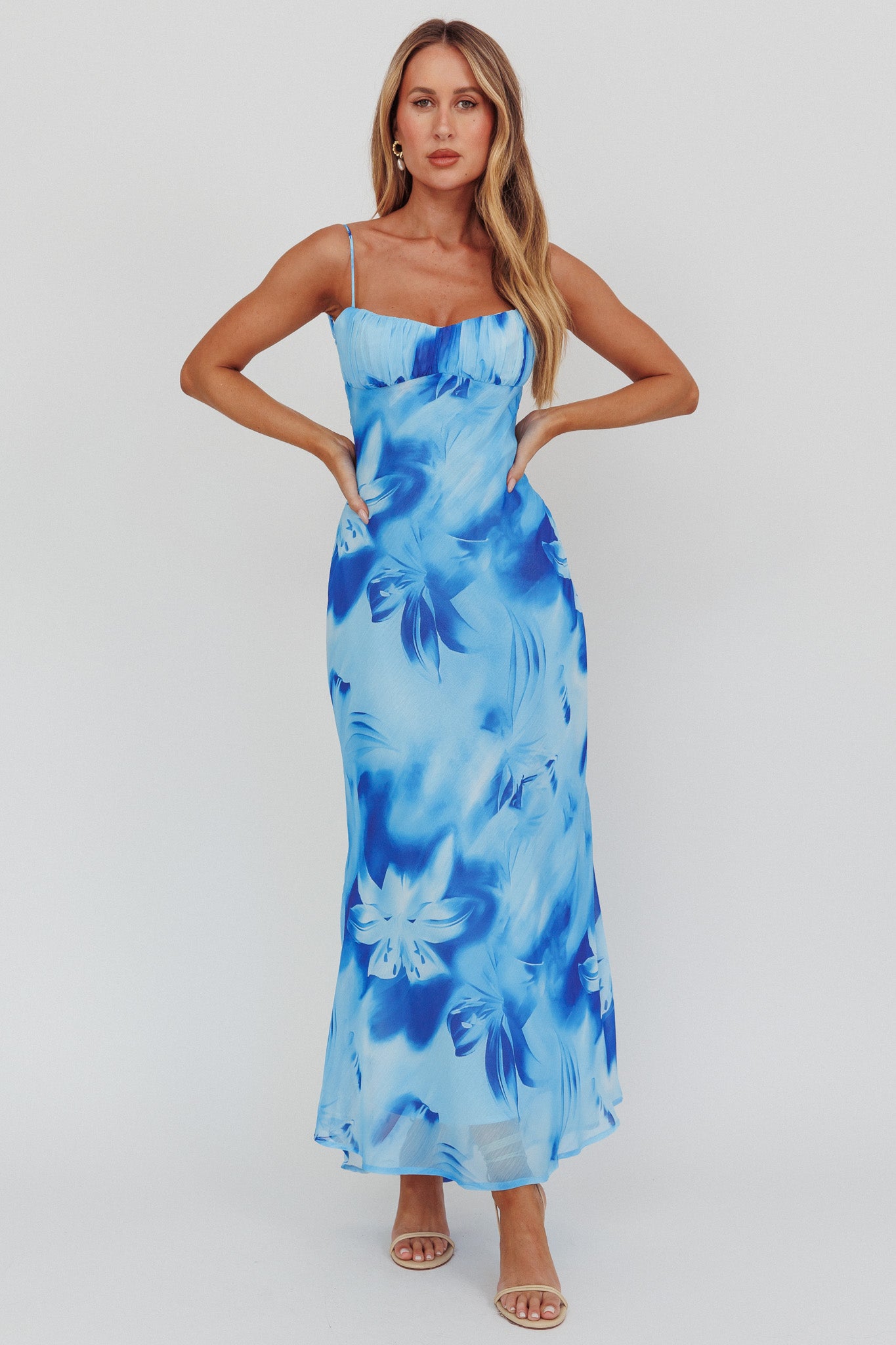 Neriah Twist Front Hi-Low Maxi Dress main image 0
