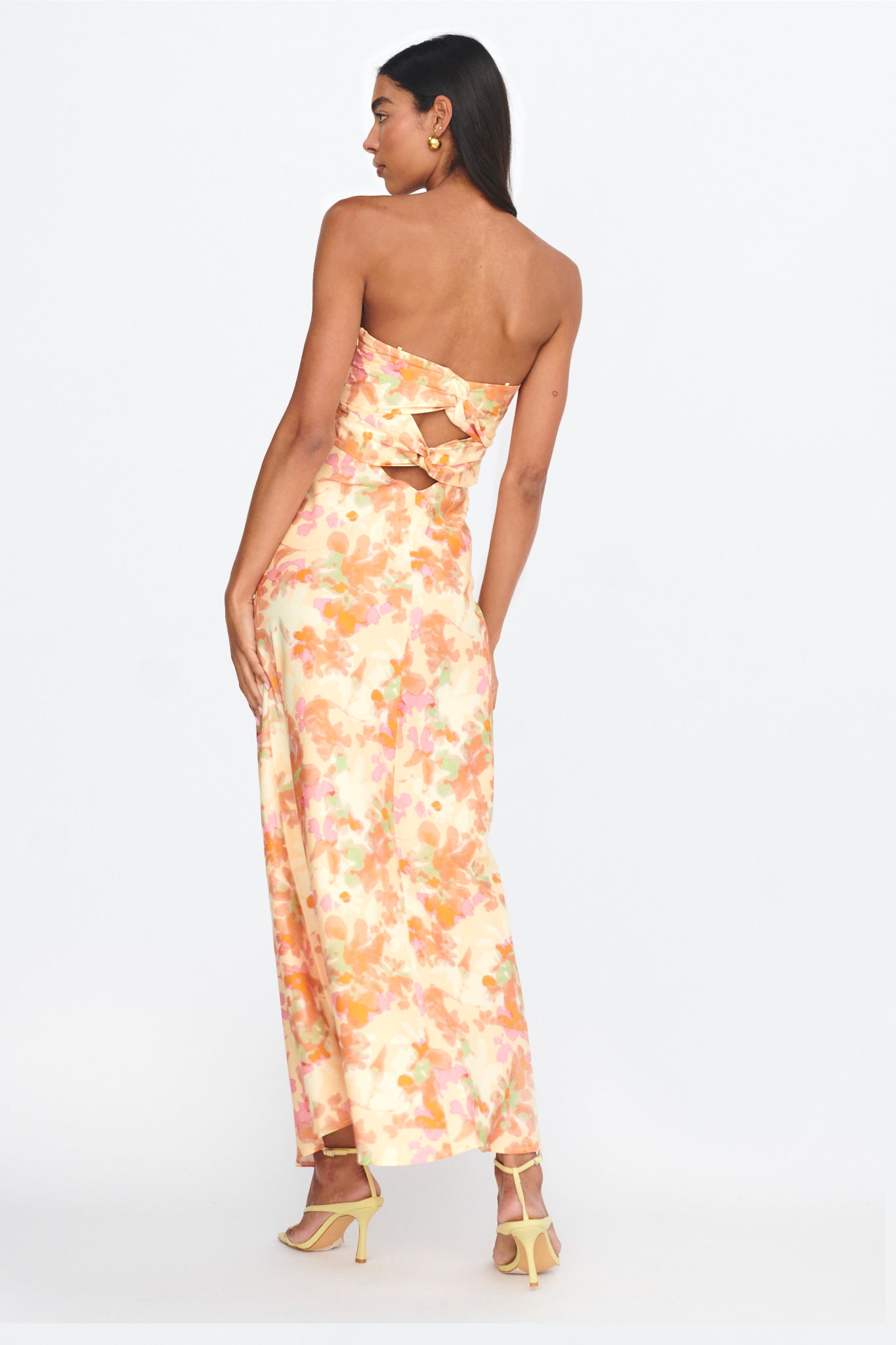 Marianna Twist Back Maxi Dress Green by Selfie Leslie