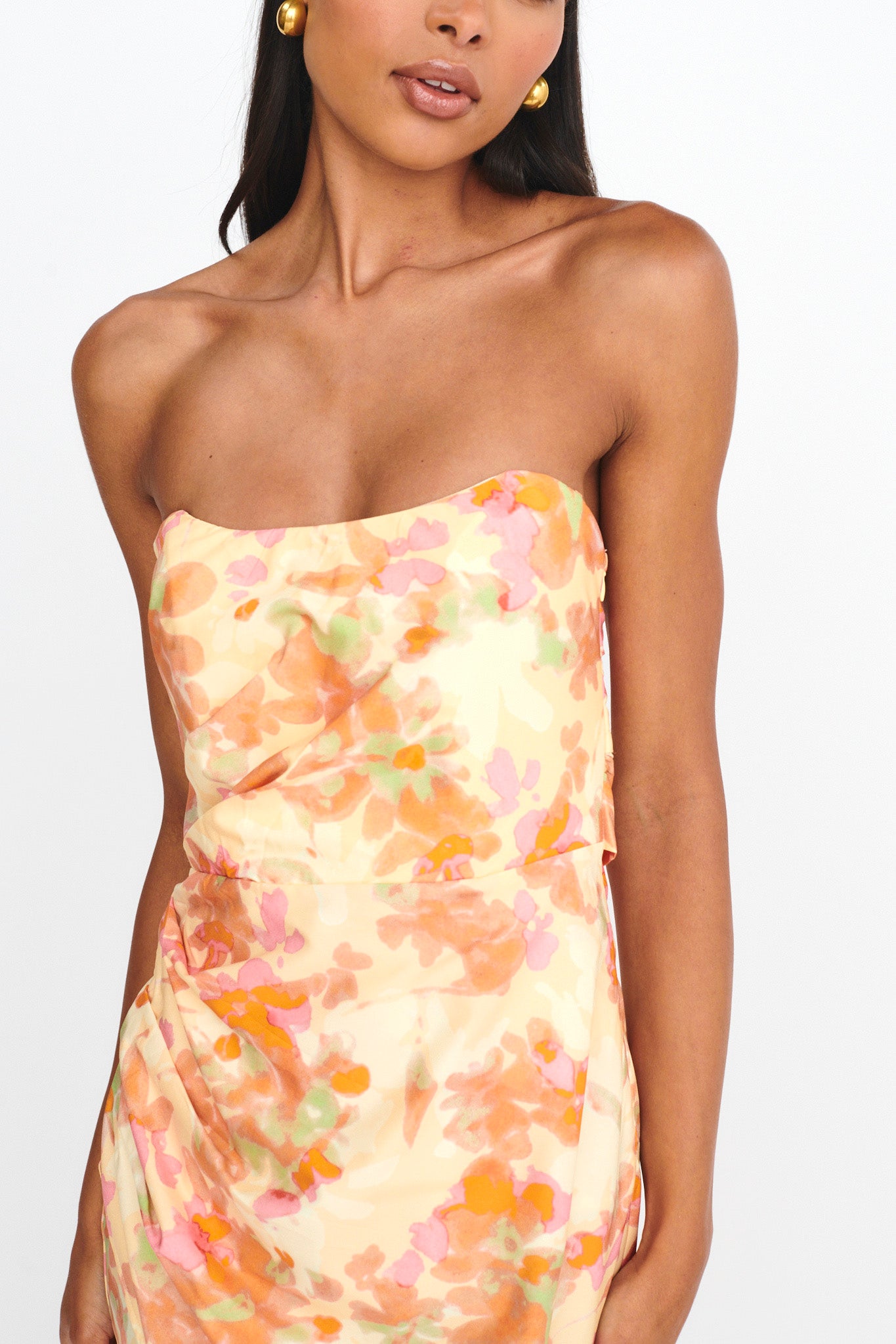 Marianna Twist Back Maxi Dress Green by Selfie Leslie