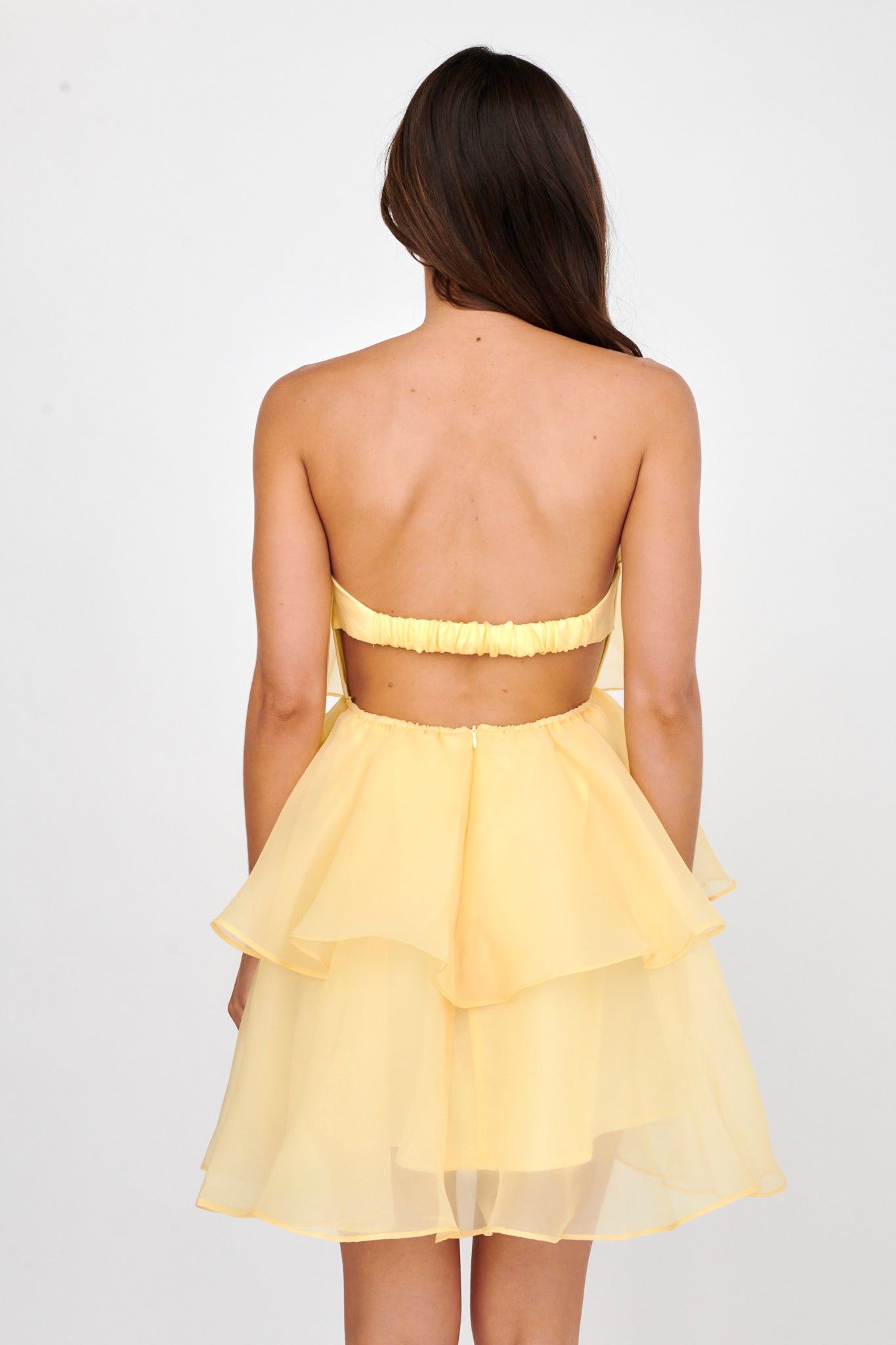 Behati Tiered Layer Mini Dress Yellow | Selfie Leslie Behati Tiered Layer Mini Dress Yellow | Selfie Leslie