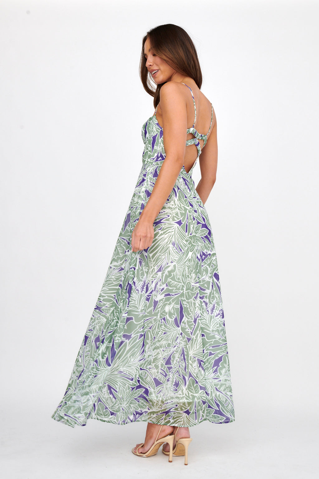 Kindred Love Gathered Bust Maxi Dress Blue by Selfie Leslie