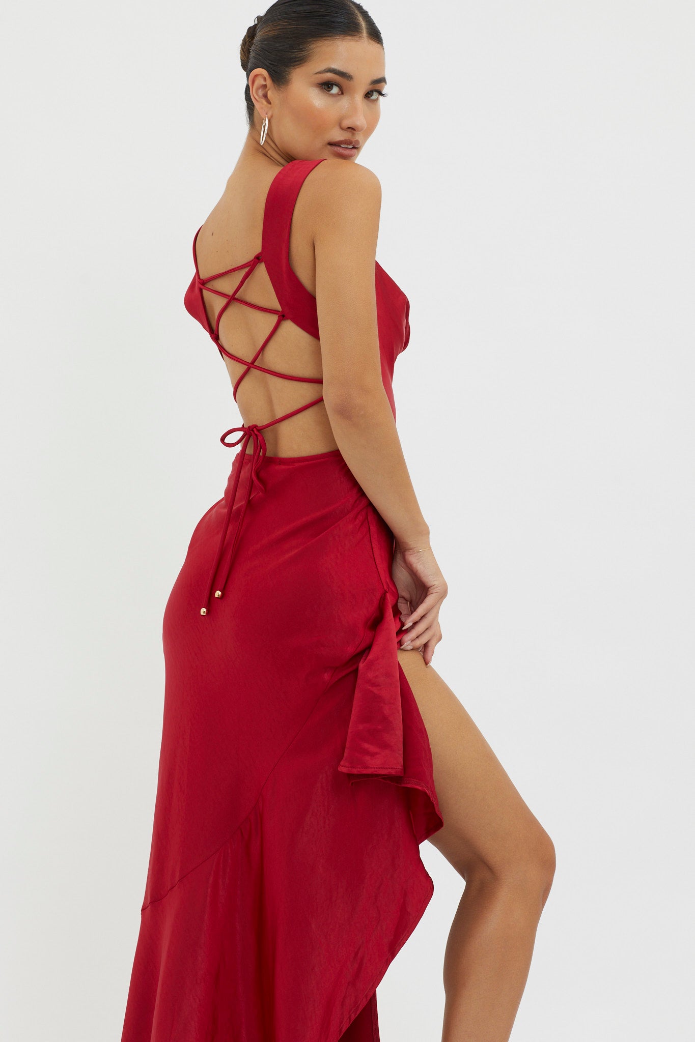 Backless Red Dress Frill Red Dress/boho Open Back Maxi Dress/backless Dress/low Back Sexy Backless Red Dress Frill Red Dress/boho Open Back Maxi Dress/backless Dress/low Back Sexy
