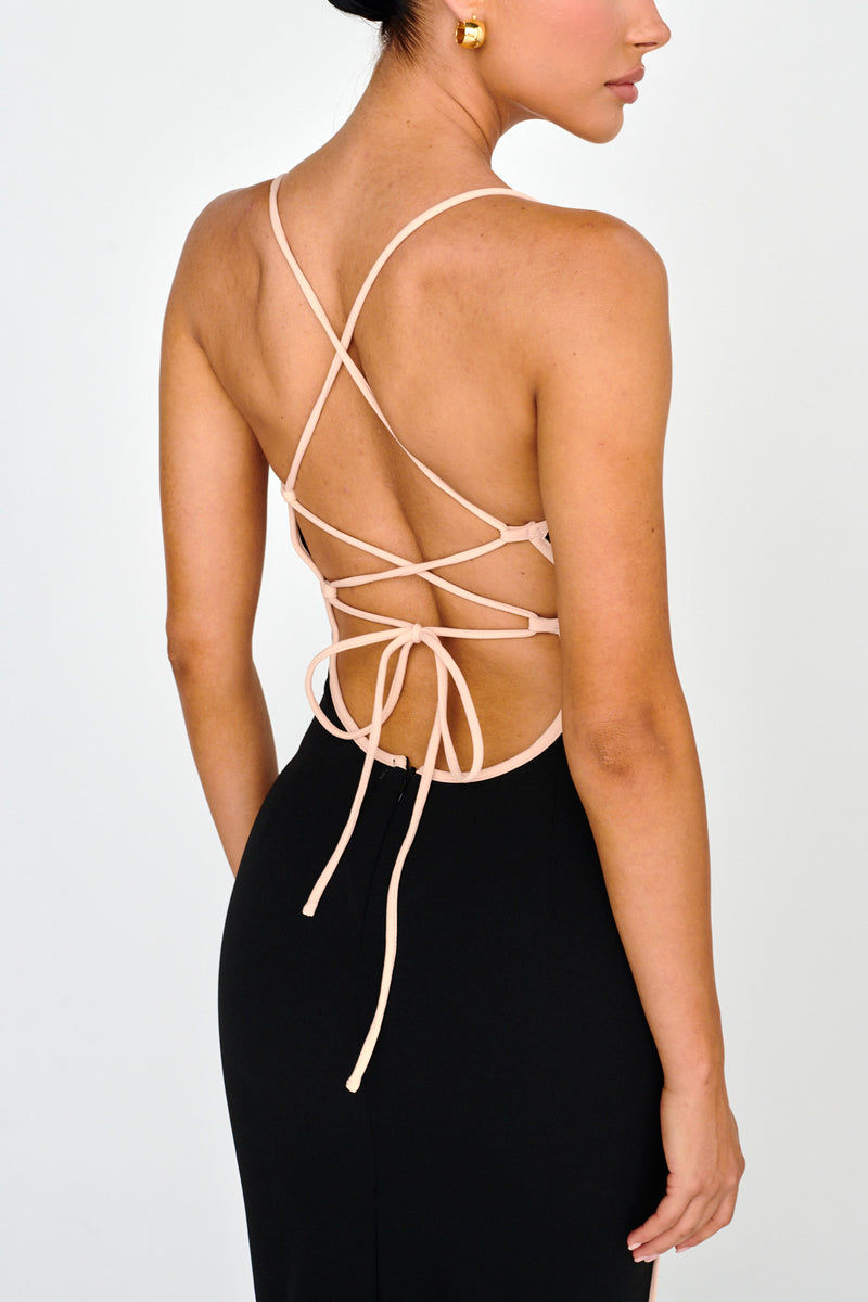 LOOK 302 LACE UP MAXI DRESS main image 0