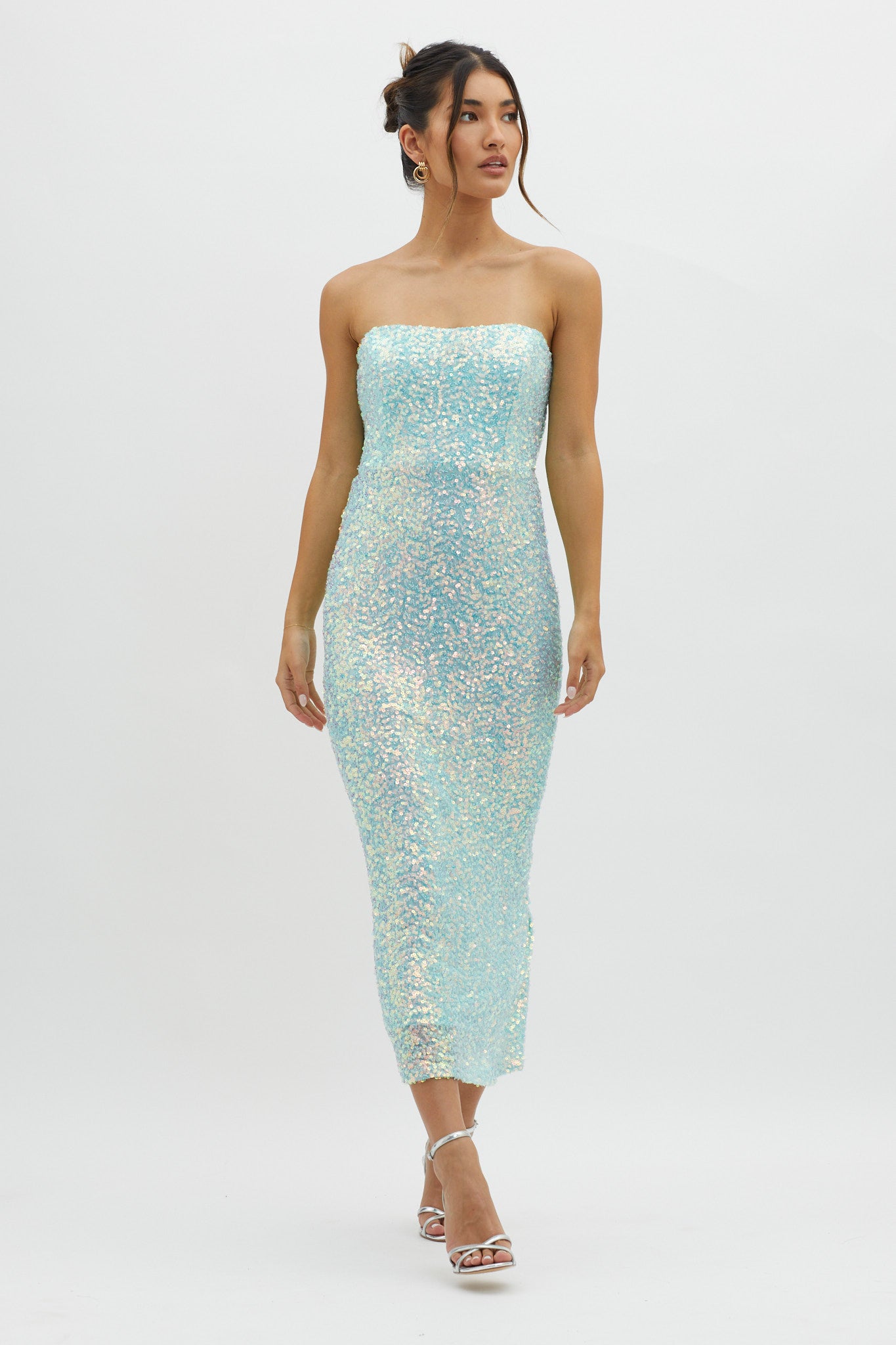 C'est Moi Sequin Laced Back Blue by Selfie Leslie