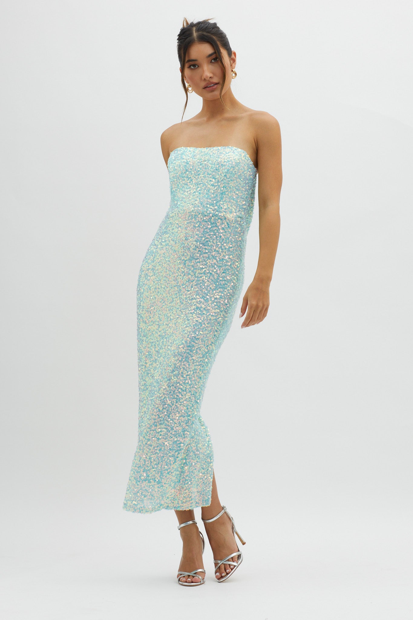 C'est Moi Sequin Laced Back Blue by Selfie Leslie
