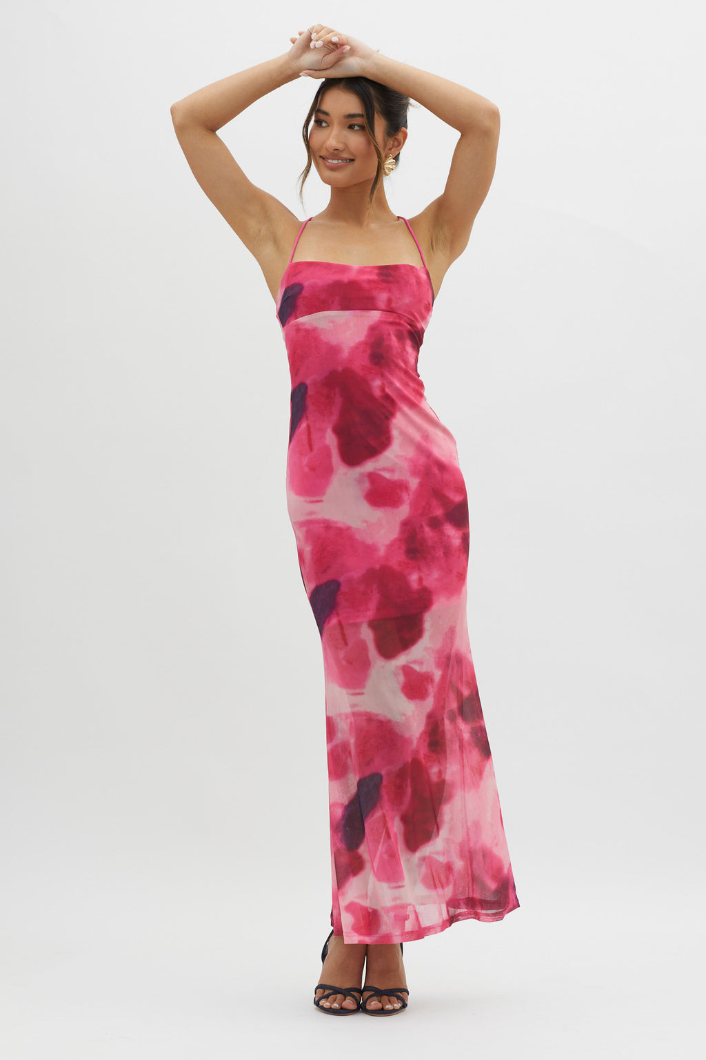 Letting Go Tie-Up Back Maxi Dress Red by Selfie Leslie