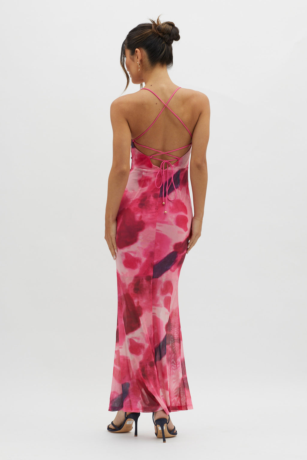 Letting Go Tie-Up Back Maxi Dress Red by Selfie Leslie