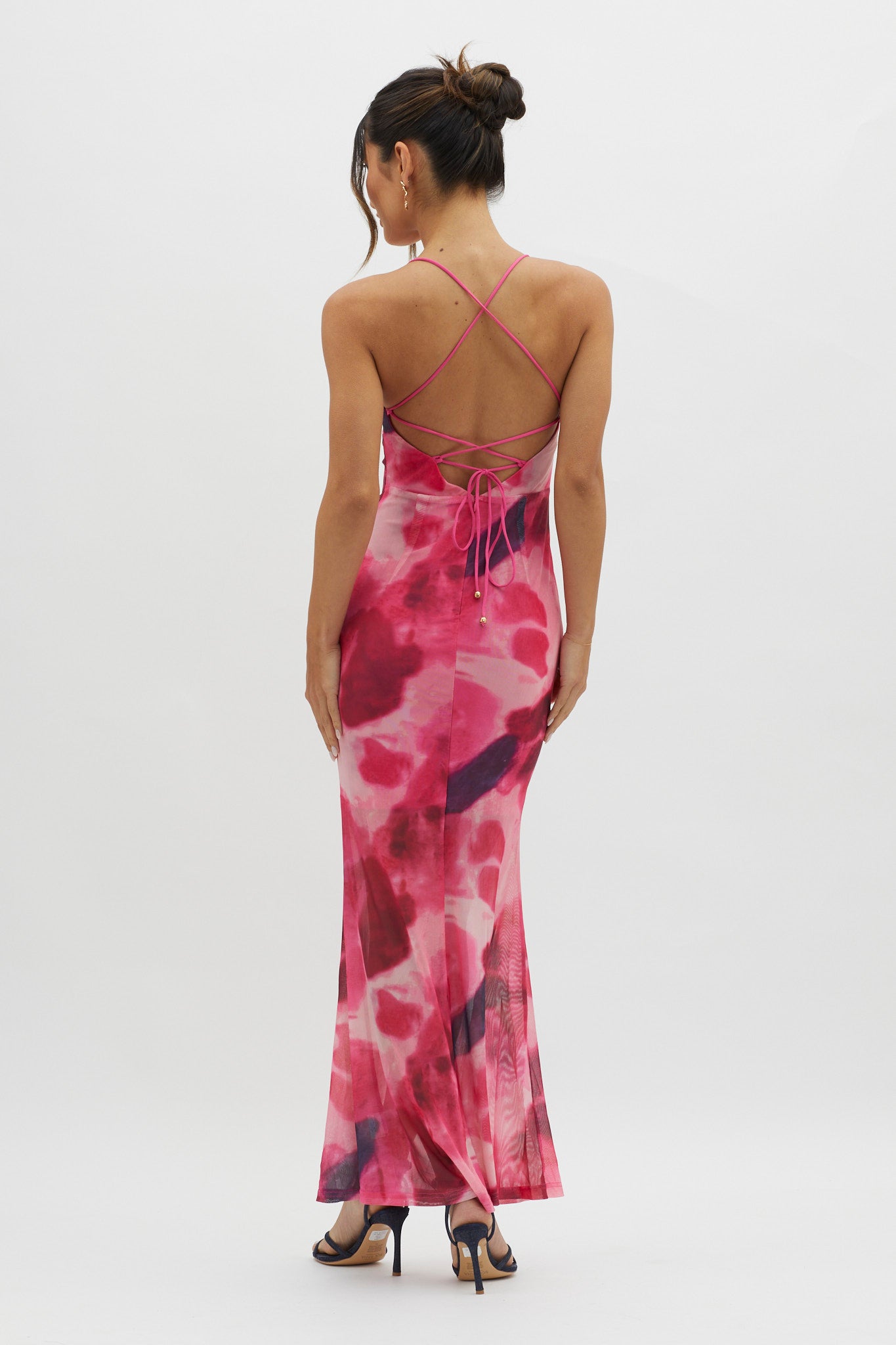 Letting Go Tie-Up Back Maxi Dress Red by Selfie Leslie