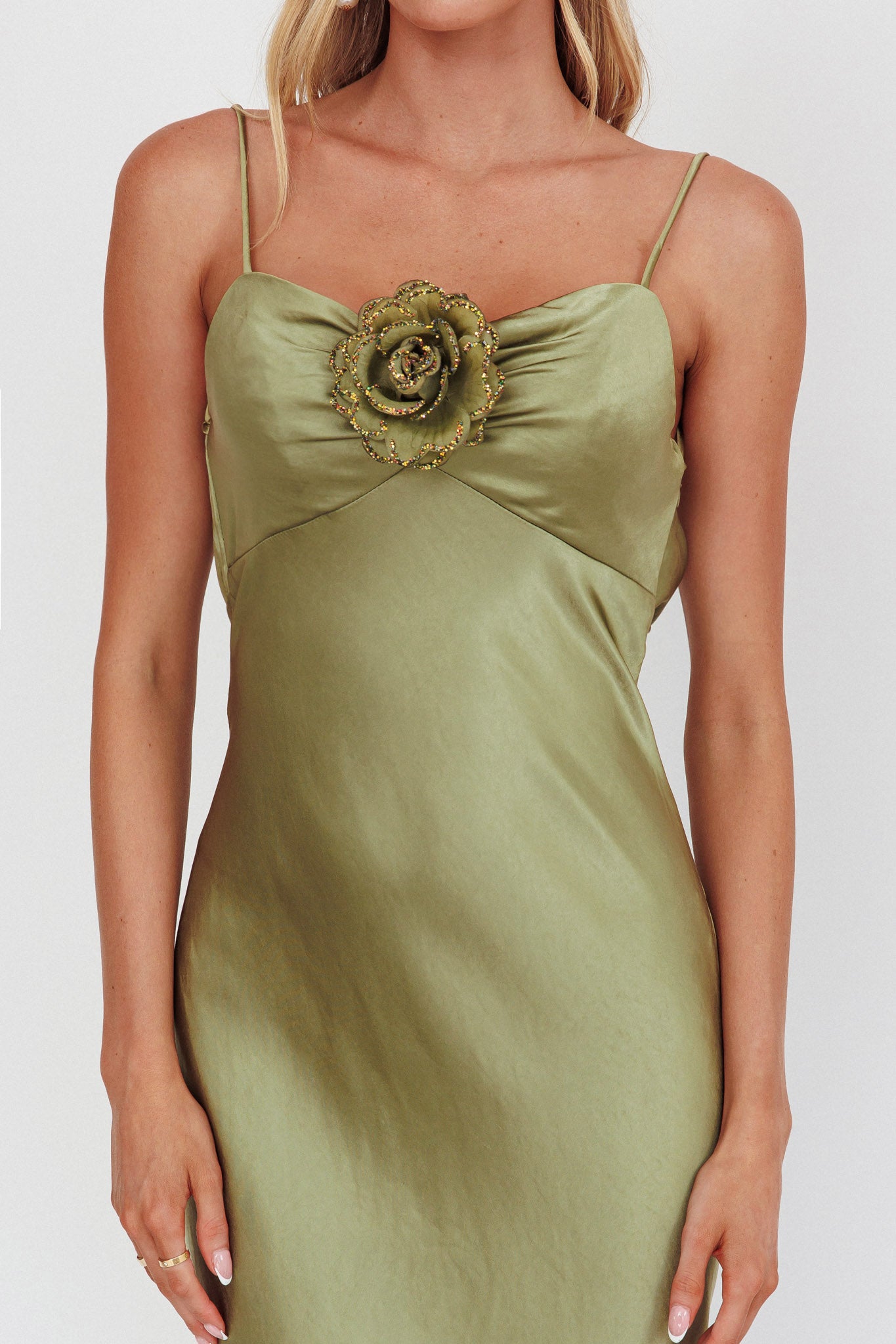 green emerald velvet dress Off Shoulder Three Quarter Rosette Sleeve Cocktail Dress In Emerald