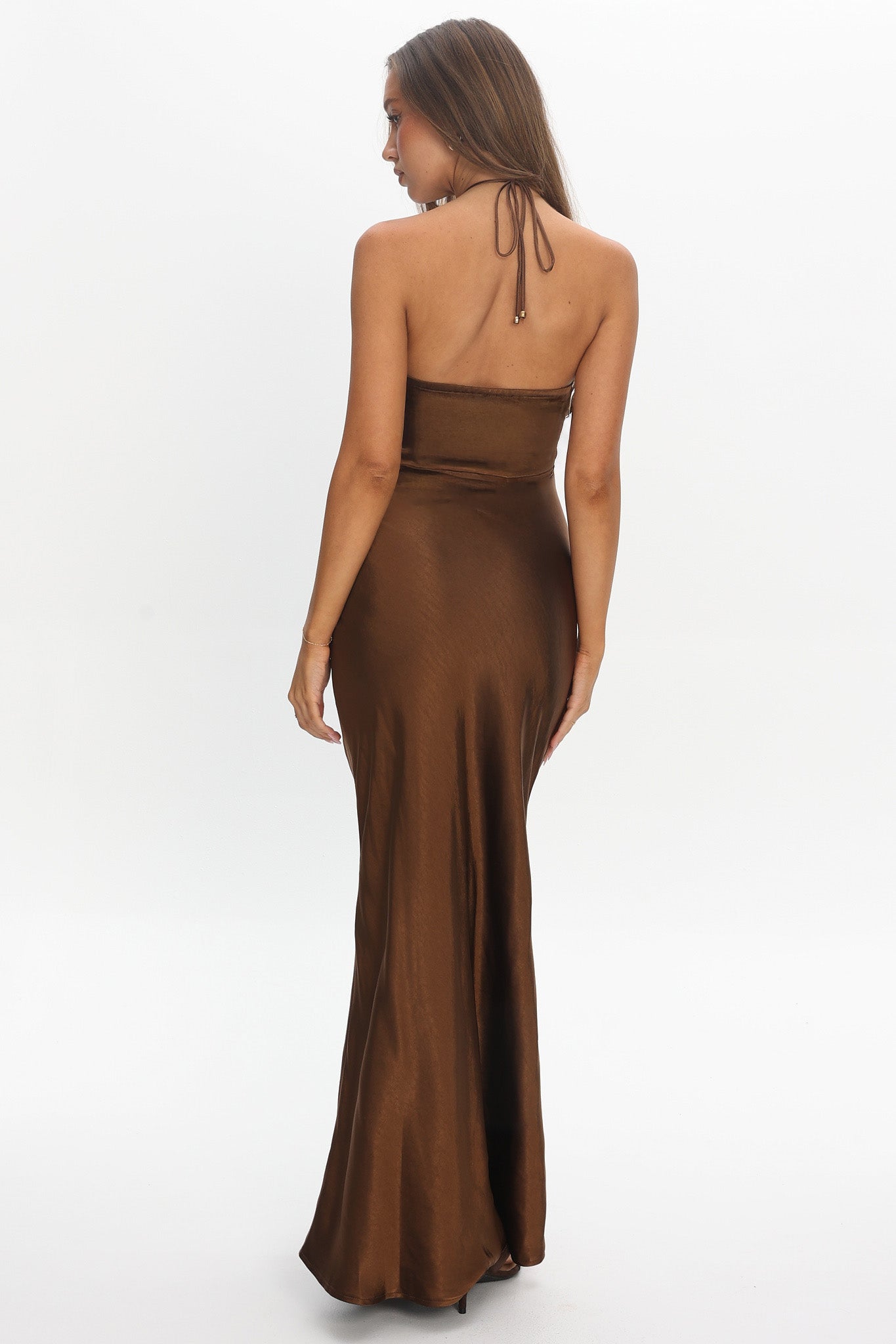 high roller flower decoration halter dress The jaw dropping dress on our #SLMuse: @nicolesmalley