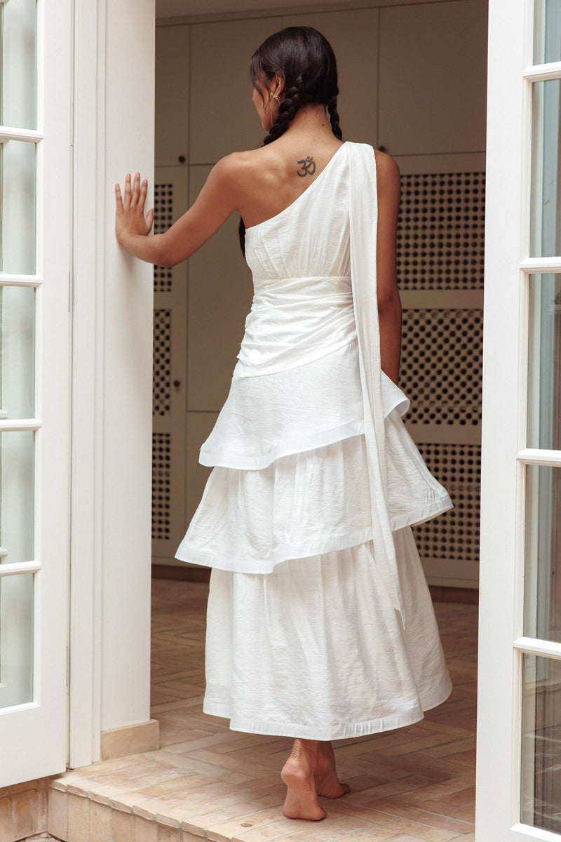 Tie-Shoulder Tiered Maxi Dress main image 1