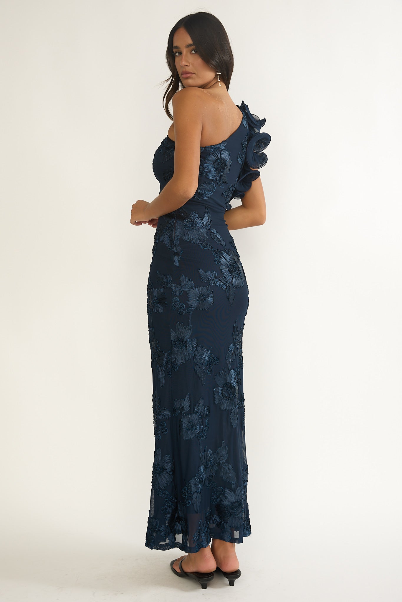 red lace trumpet dress Red Mermaid Lace Prom Dress Off Shoulder Trumpet Evening Gown Red / 8 main image 1