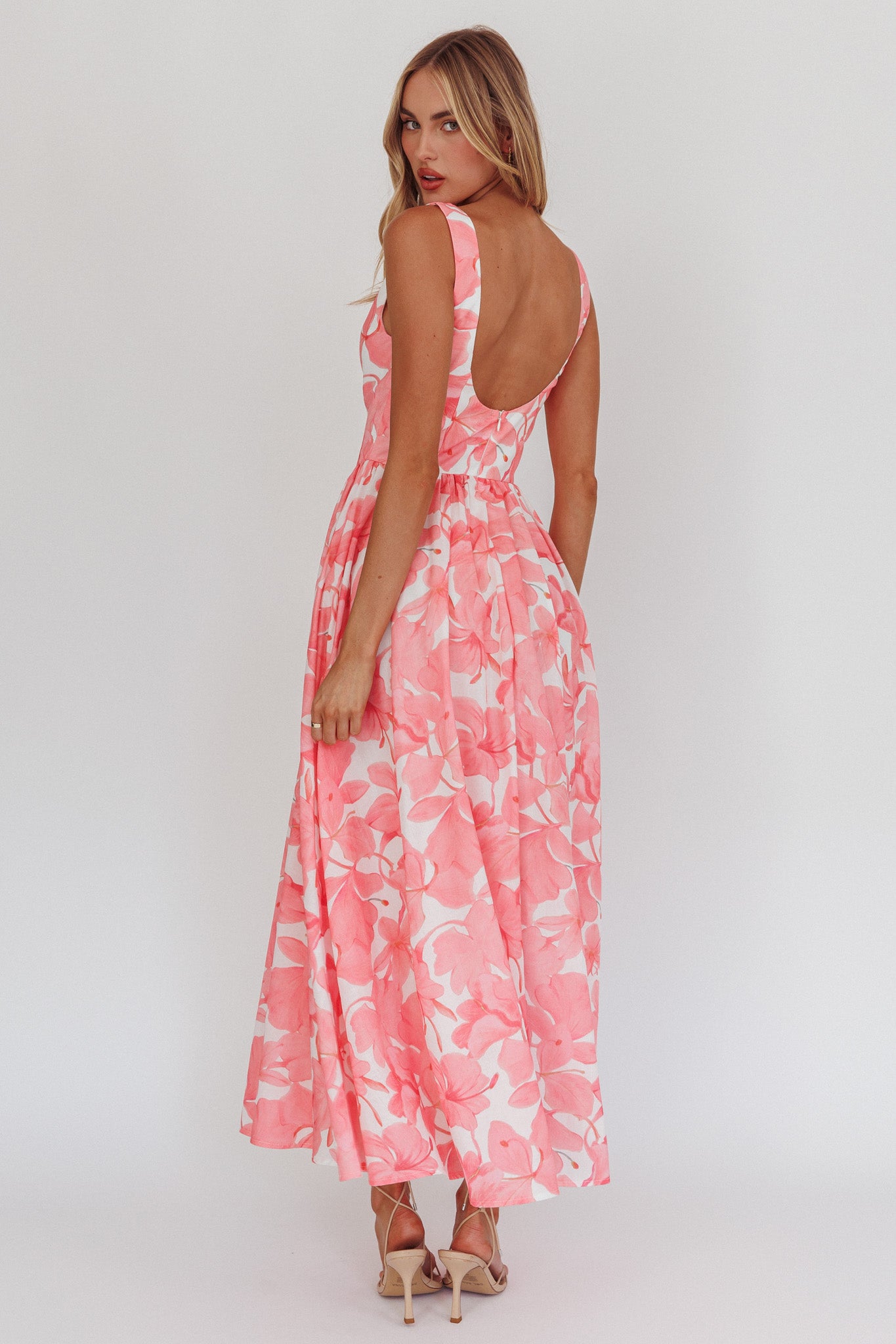 pink low back dress Ladies - Pink Bow-Detail Low-Back Dress - Size: S