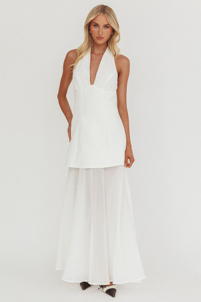 【人気完売商品】Halter Neck Layered Dress 64546B34_20WHITE-1_1024x1024.