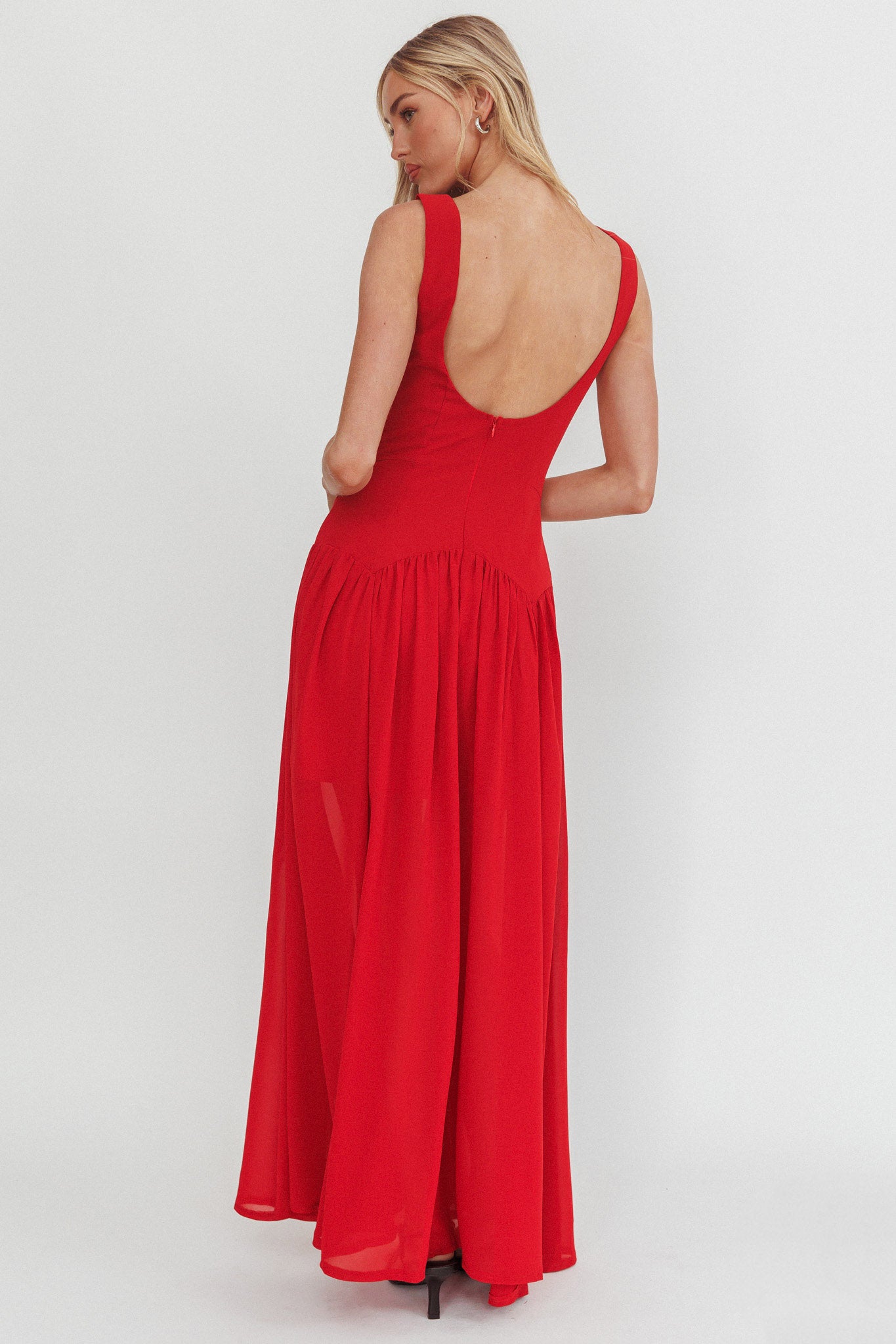 open lace back dress Tori Ruched Short Homecoming Party Dress main image 1