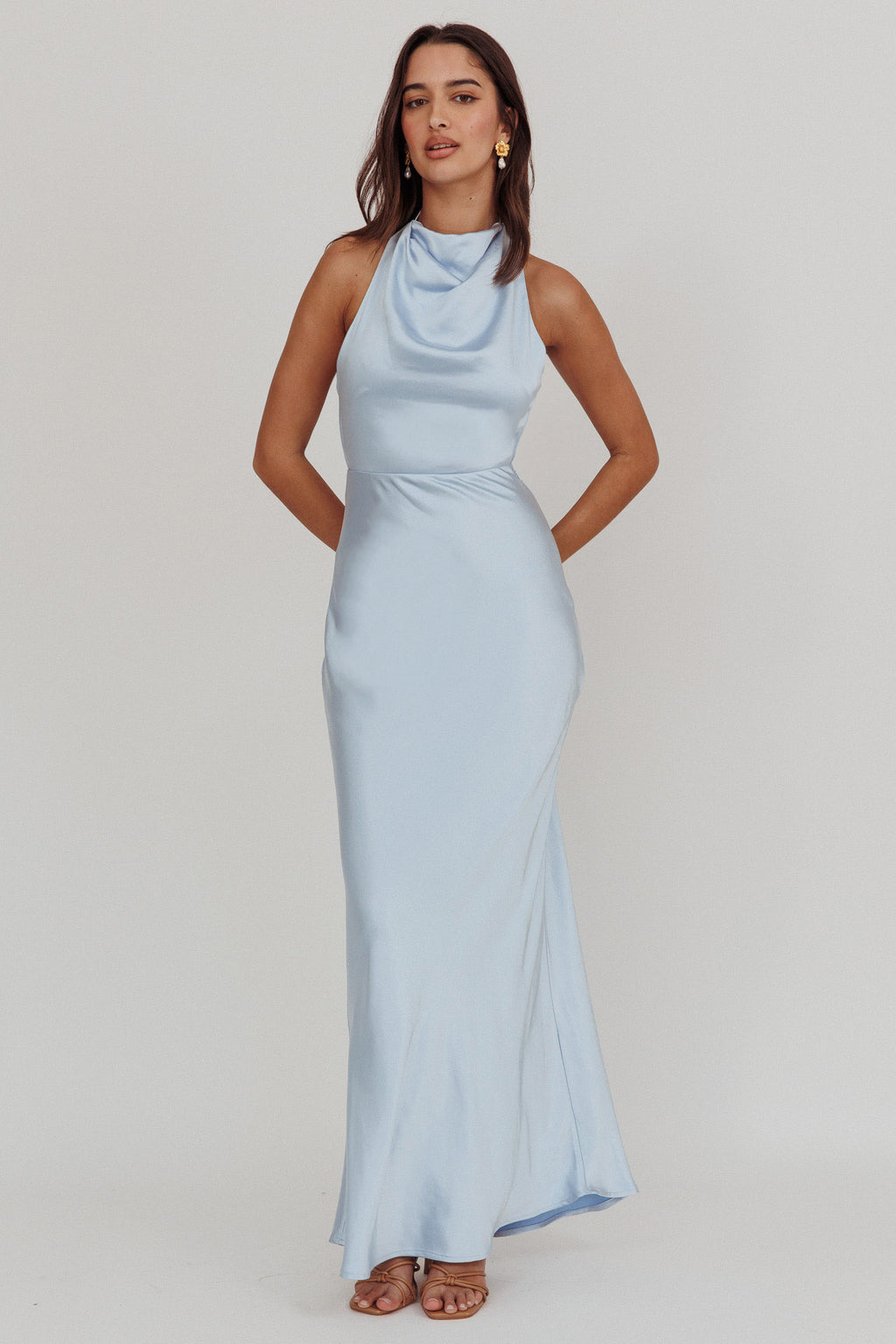 blue pearl dress Sherri Hill Tight Pearl Beaded Prom Dress 58005 Light Blue/Silver / 00