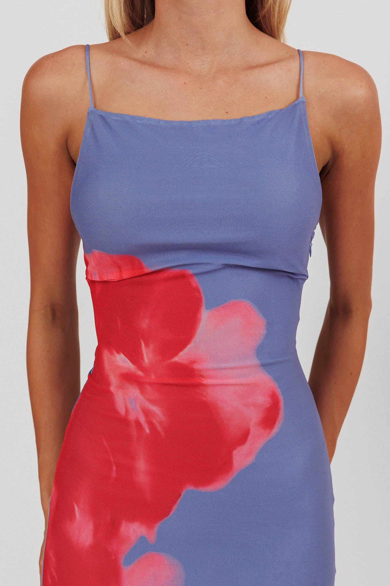 Unravel Floral Maxi Dress Blue by Selfie Leslie