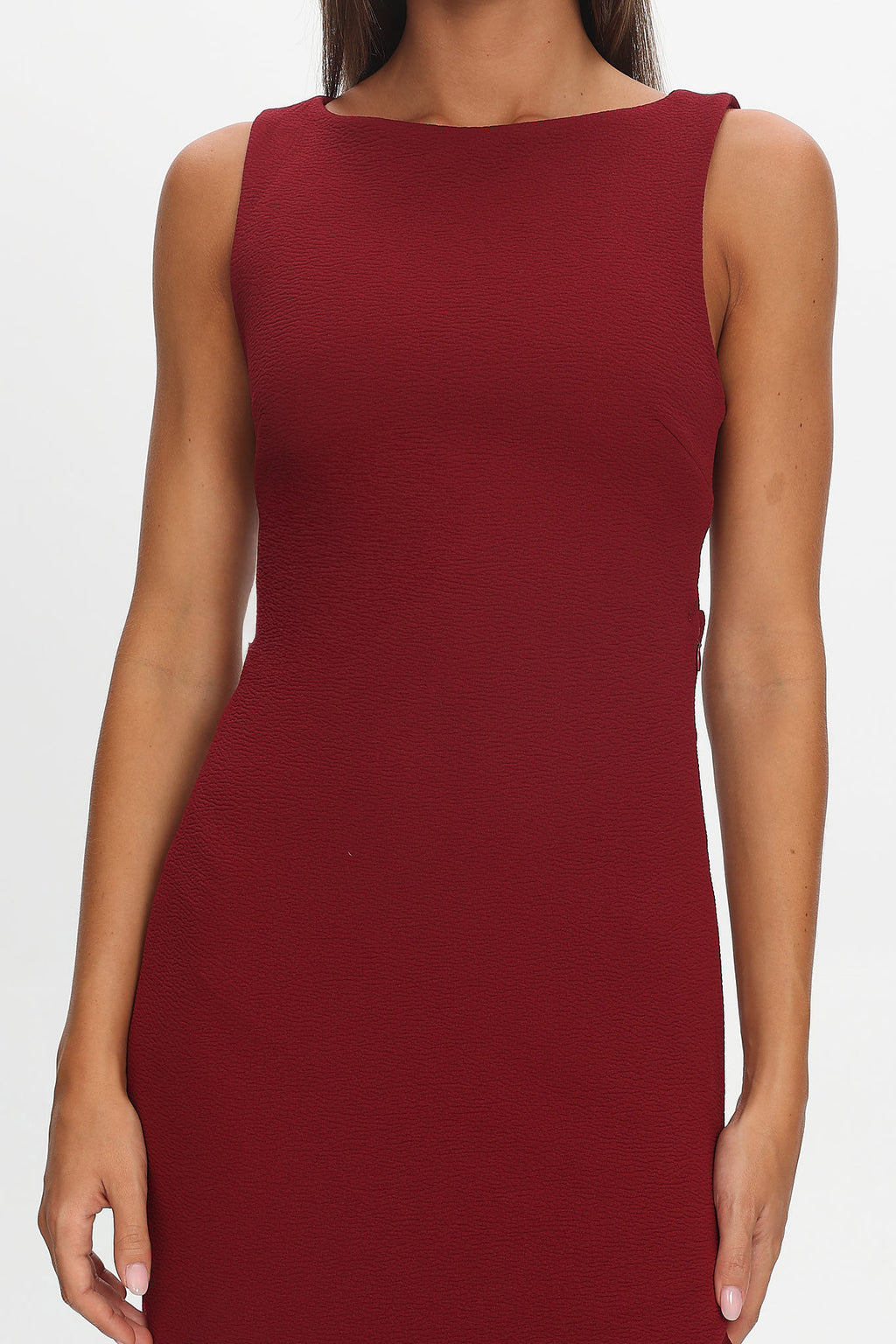 Lights On Asymmetric Hem Maxi Dress Wine by Selfie Leslie