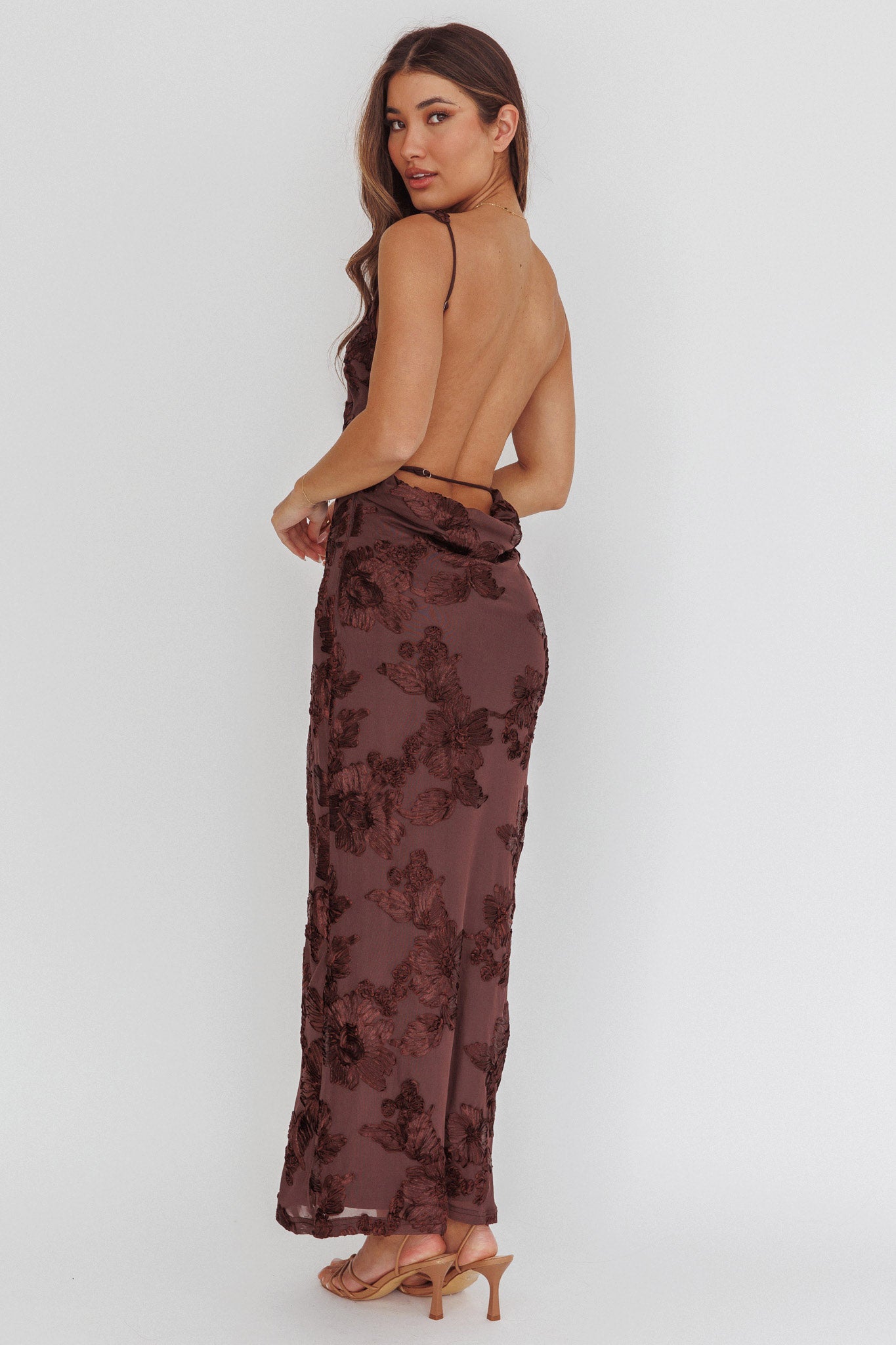 low back floral maxi dress WHITE FLORAL MAXI Dress, Backless Dress, Open Back Full Length Summer Maxi Halter Romantic Dress for Women Gift