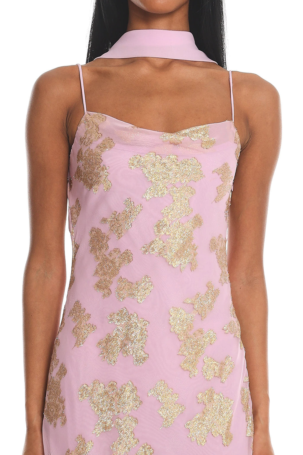 Helsi Cowl Back Maxi Dress Pink by Selfie Leslie