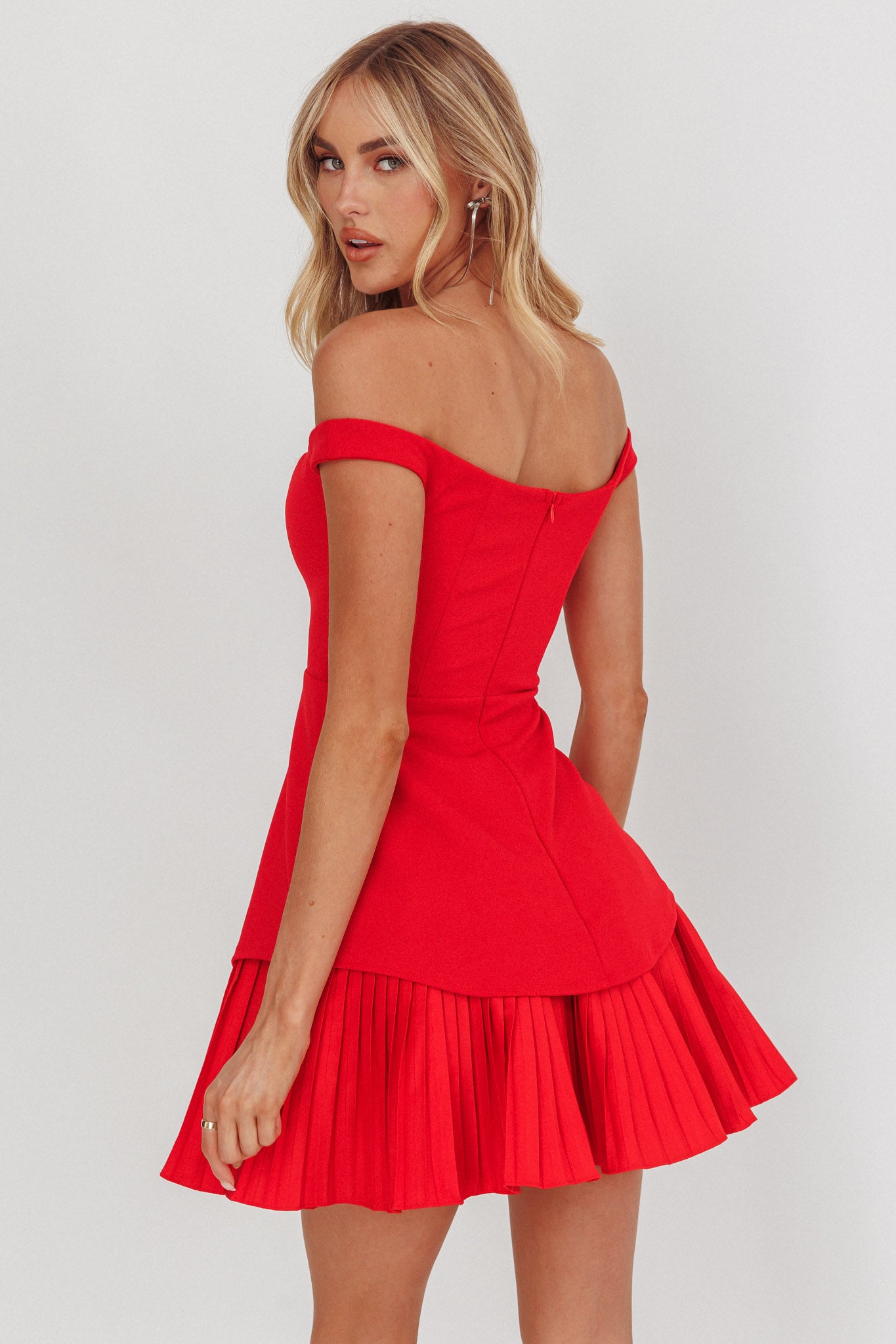 keepsake limits mini dress Devoted Love Pleat Hem Mini Dress Red