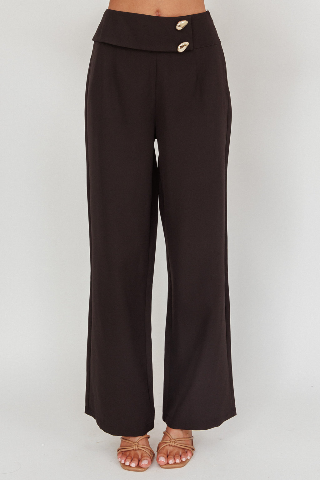 Ishani Hardware Decoration Pants Black by Selfie Leslie