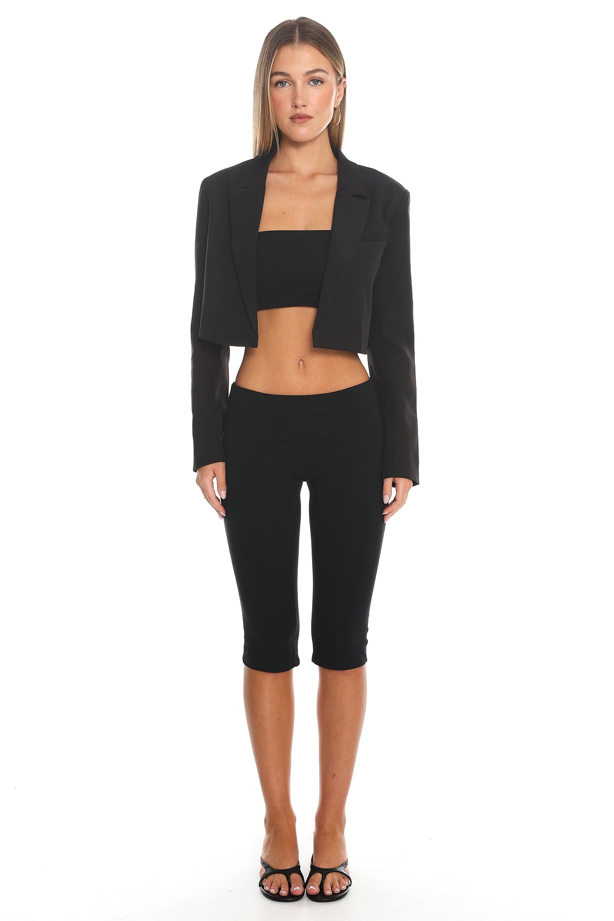 Fridays Open Crop Jacket Black