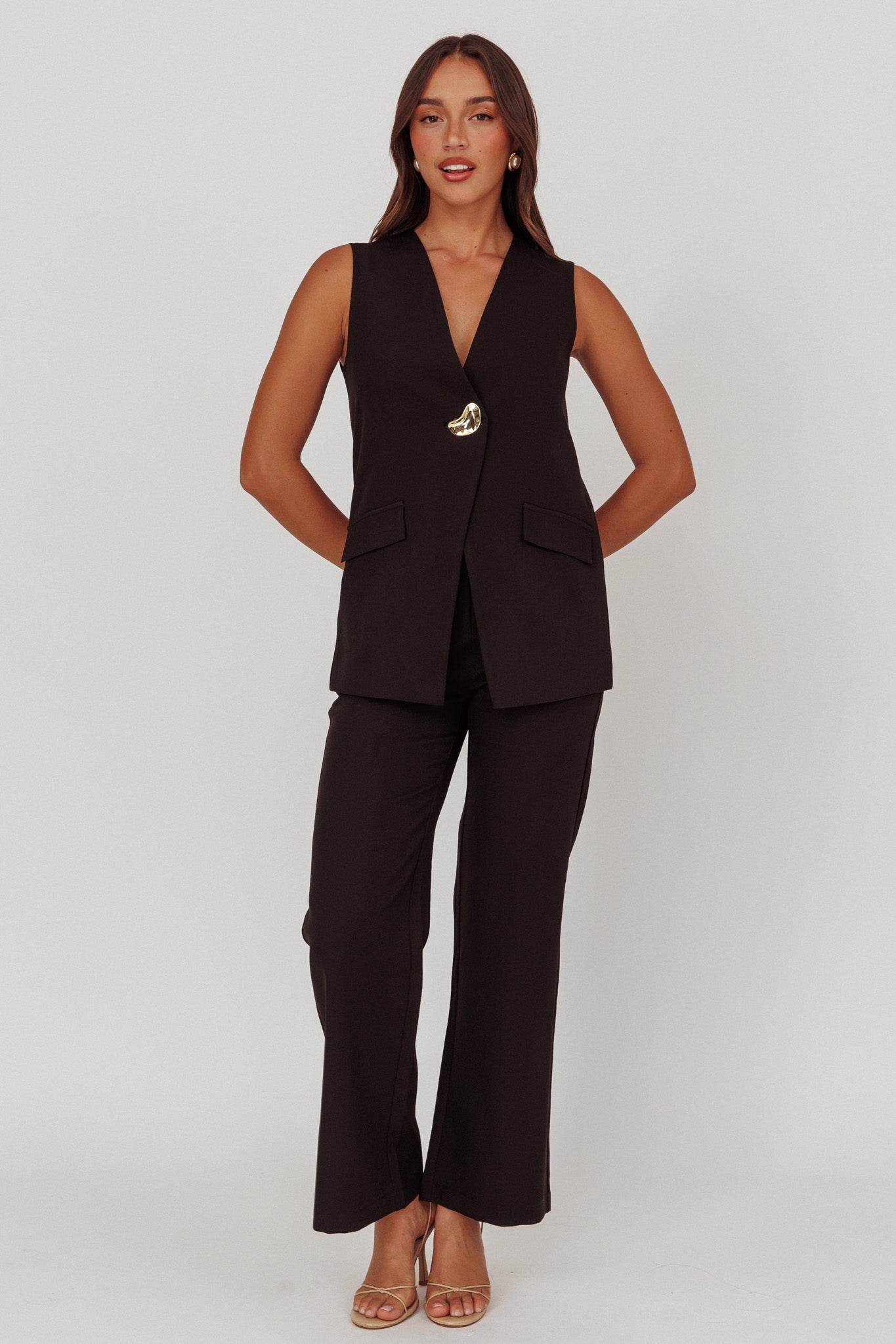 Fair Play High Waist Pants Black by Selfie Leslie