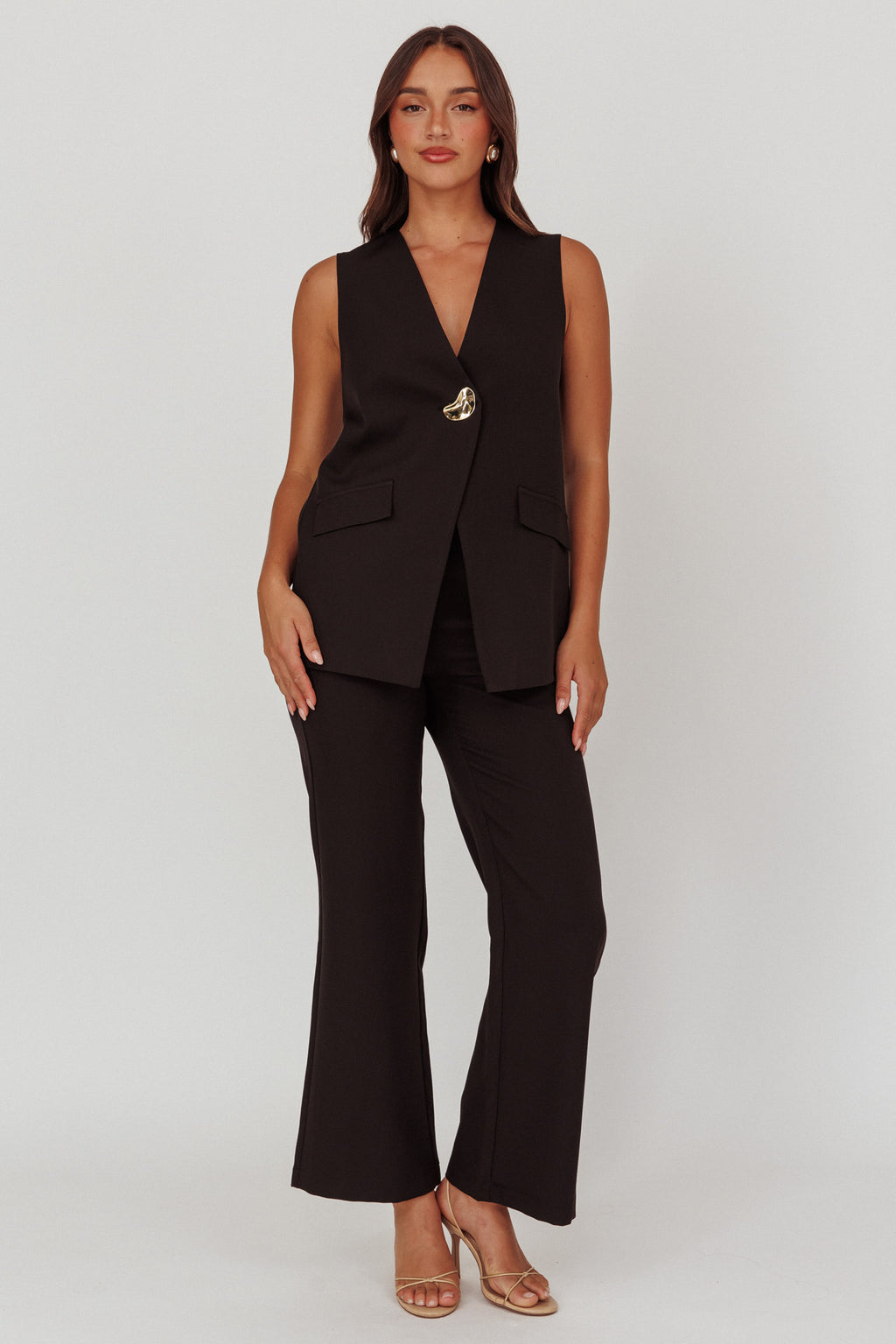 Fair Play High Waist Pants Black by Selfie Leslie