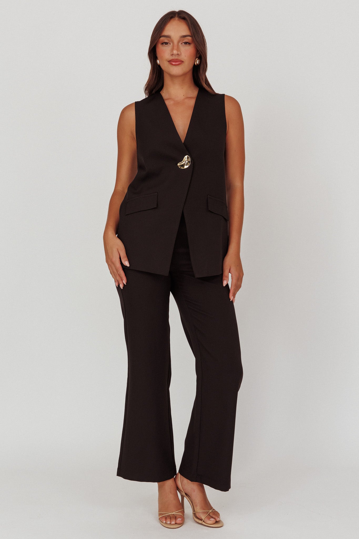 Fair Play High Waist Pants Black by Selfie Leslie