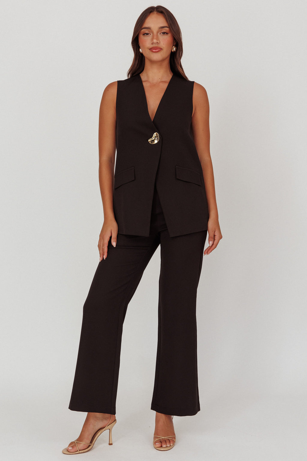 Fair Play High Waist Pants Black by Selfie Leslie
