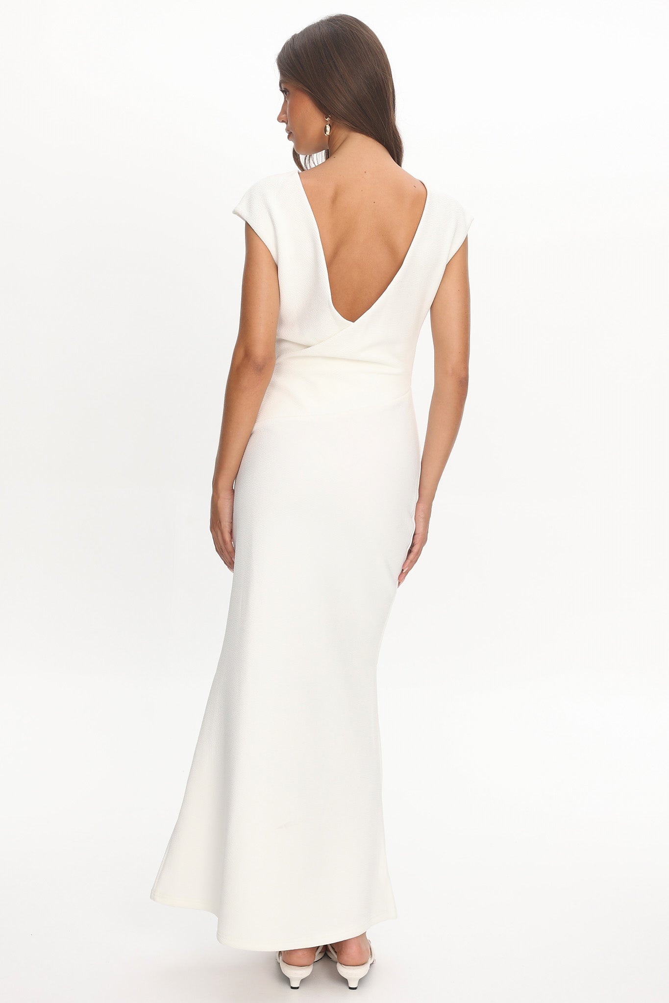 Zarae Cap Sleeve Surplice Back Maxi Dress White | Selfie Leslie Zarae Cap Sleeve Surplice Back Maxi Dress White | Selfie Leslie