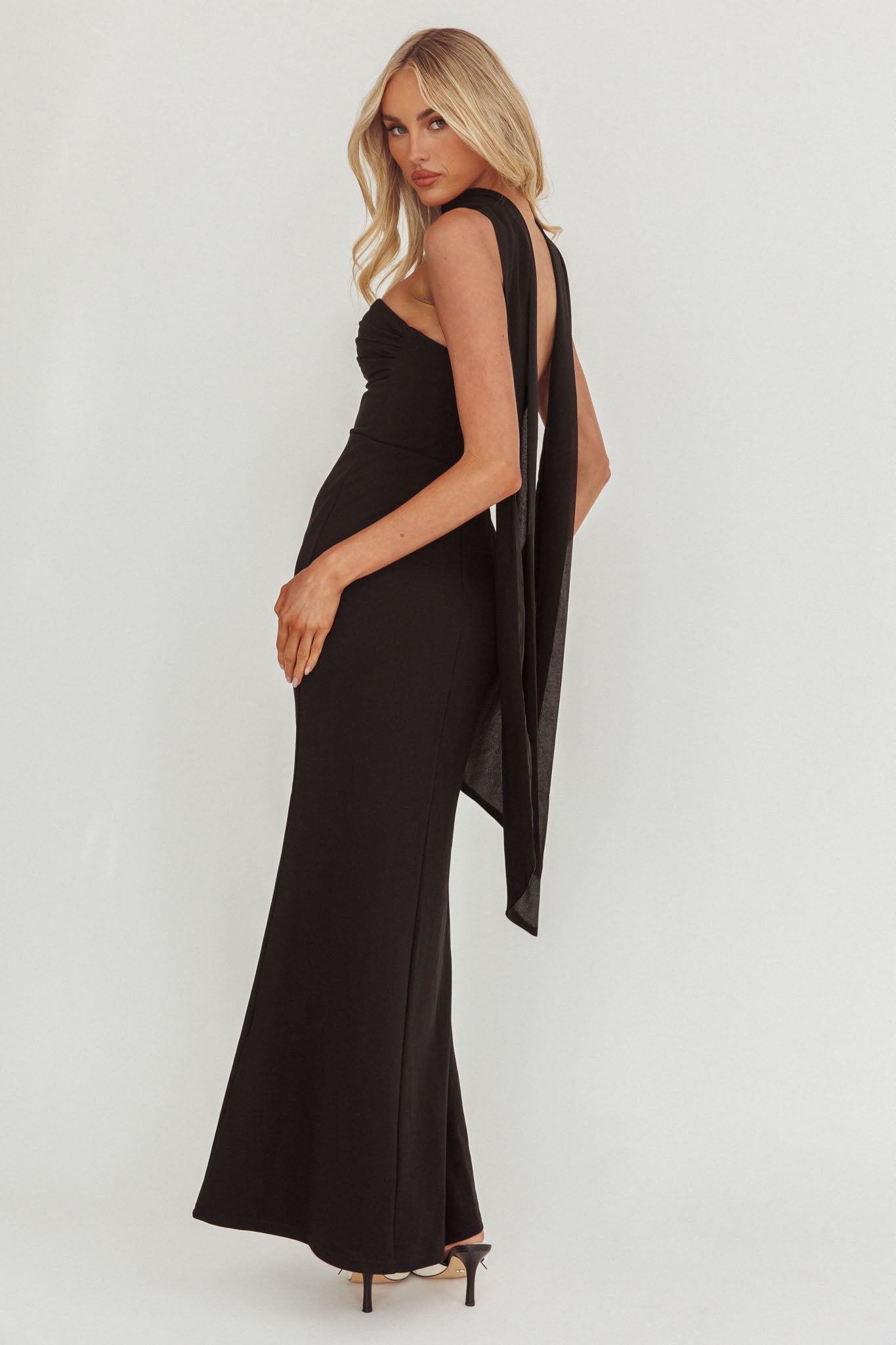 Of The Night Twist Bust Maxi Dress Black - XS Of The Night Twist Bust Maxi Dress Black - XS