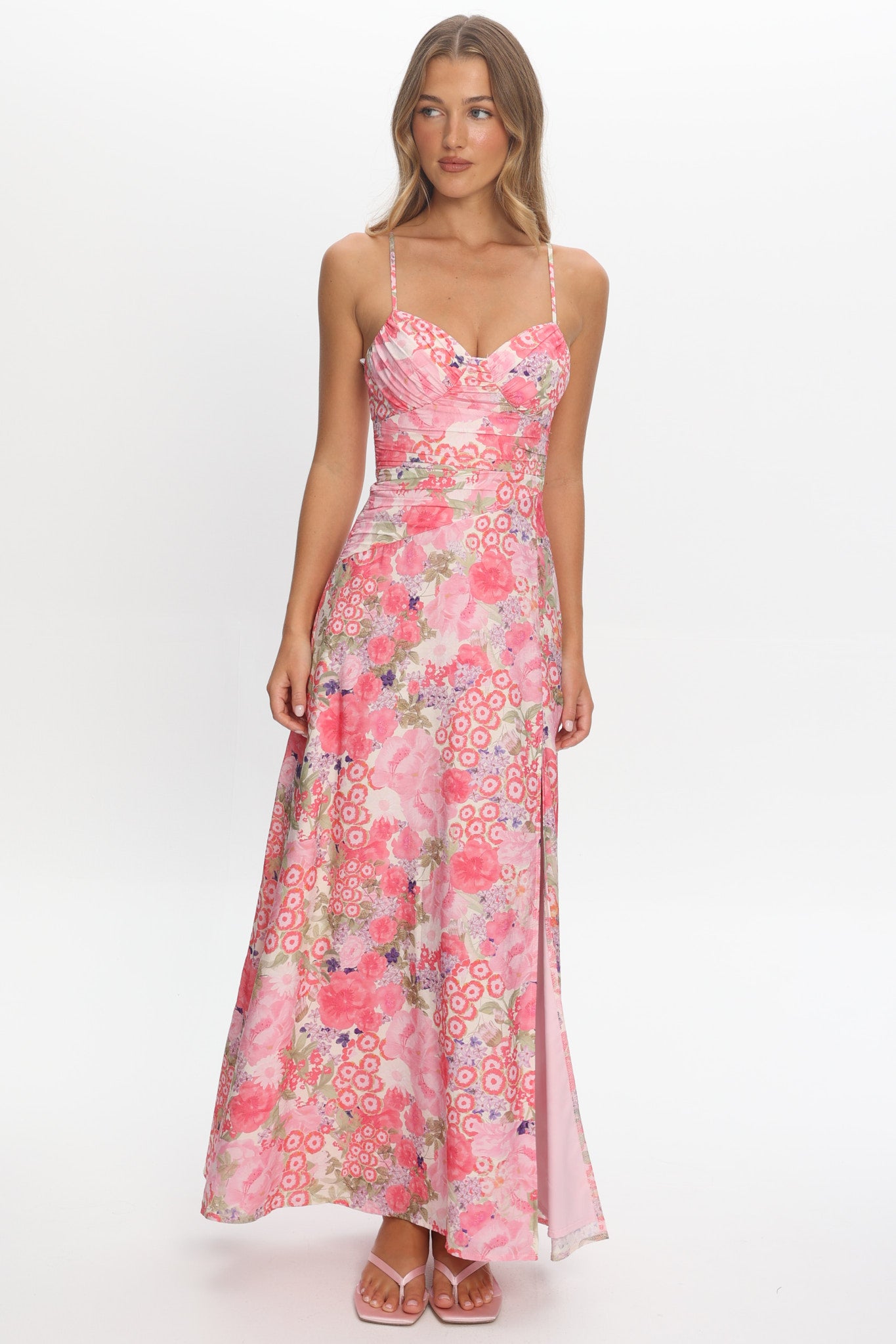 marin maxi dress Eileen West The Marin Coastal Toile Cotton Maxi Dress Coastal Toile / XXS