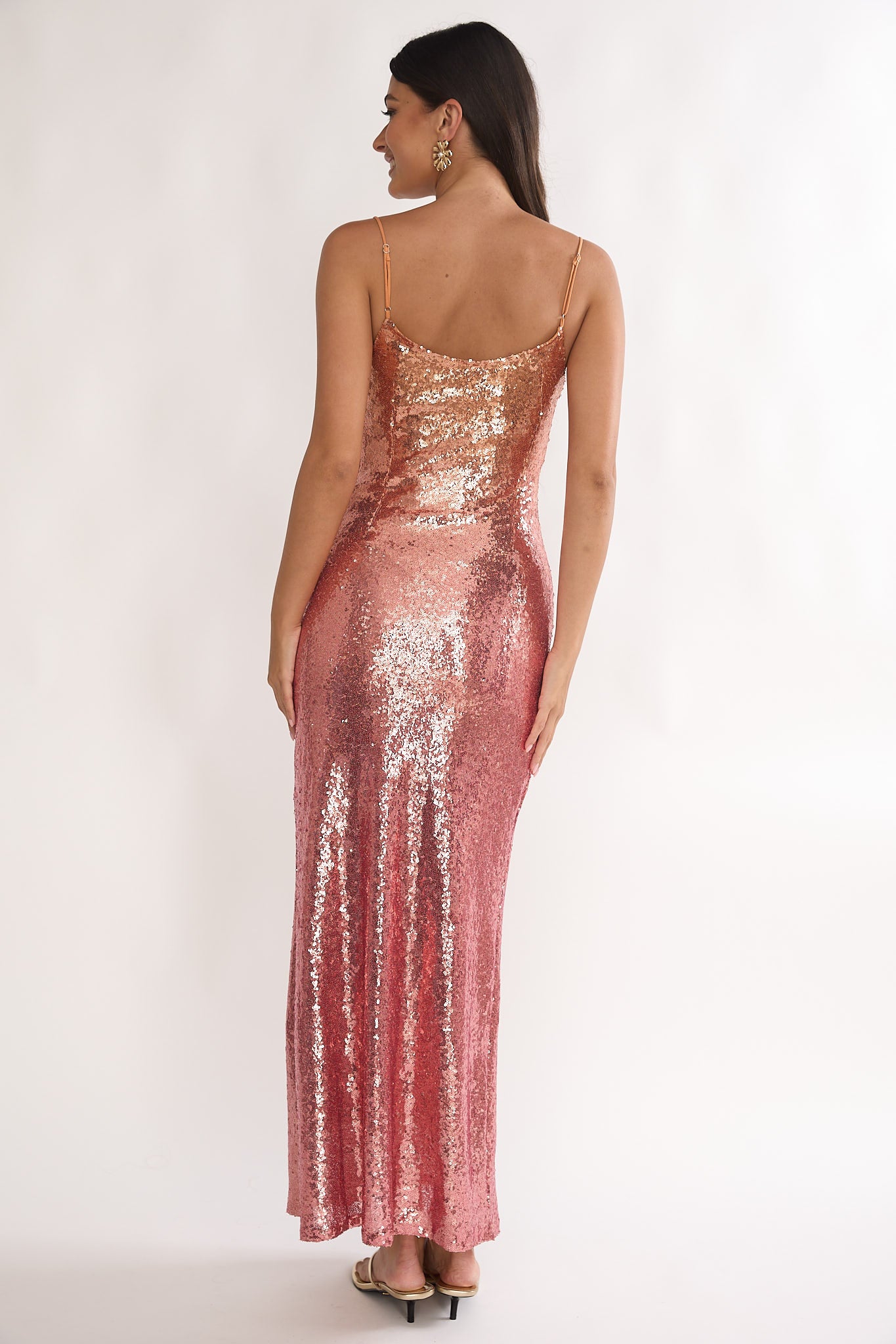 pink sparkly maxi dress Strapless Crystal Bustier Sequin %0D%0A%0D%0A%26nbsp%3B%0D%0A%0D%0A%26nbsp%3B%0D%0A*%26nbsp%3BOrder%20one%20size%20up%20for%20a%20relaxed%20fit Pink Sequin Maxi Dress by