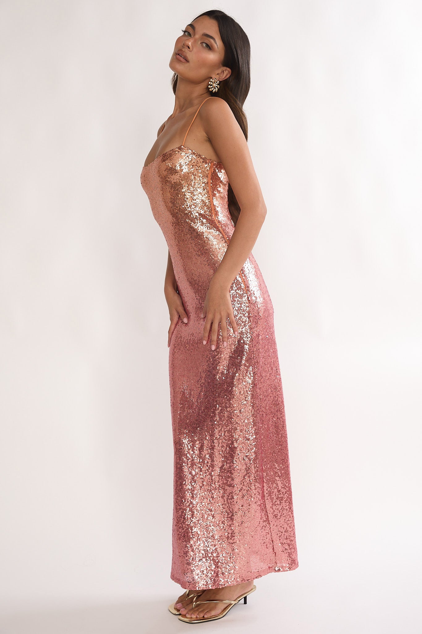 pink glitter maxi dress Thats So Fetch | Kyala Maxi Dress | pink