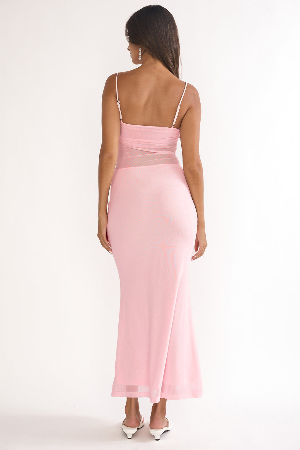 Stara Knot Accent Maxi Dress Blush by Selfie Leslie