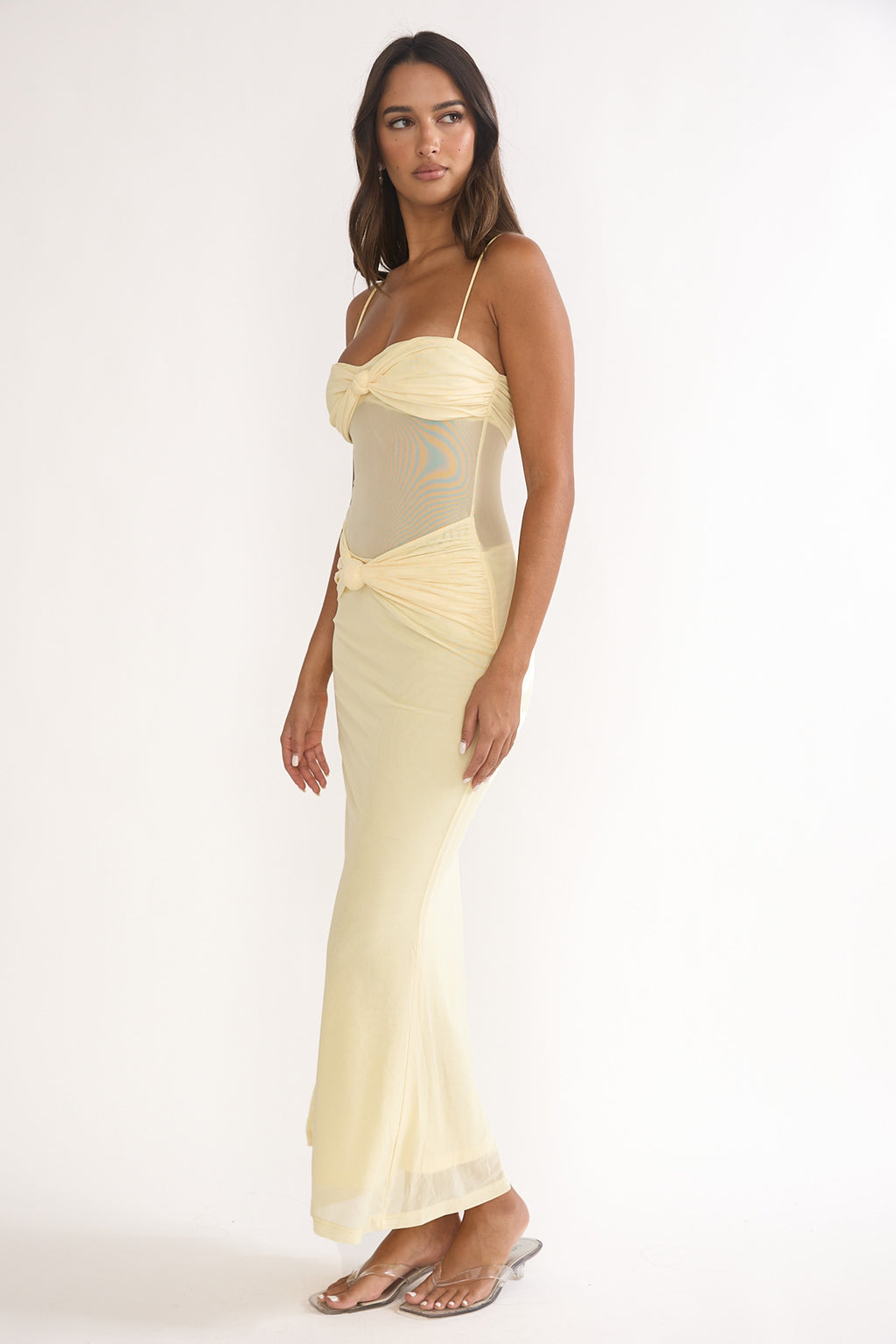Stara Knot Accent Maxi Dress Butter by Selfie Leslie