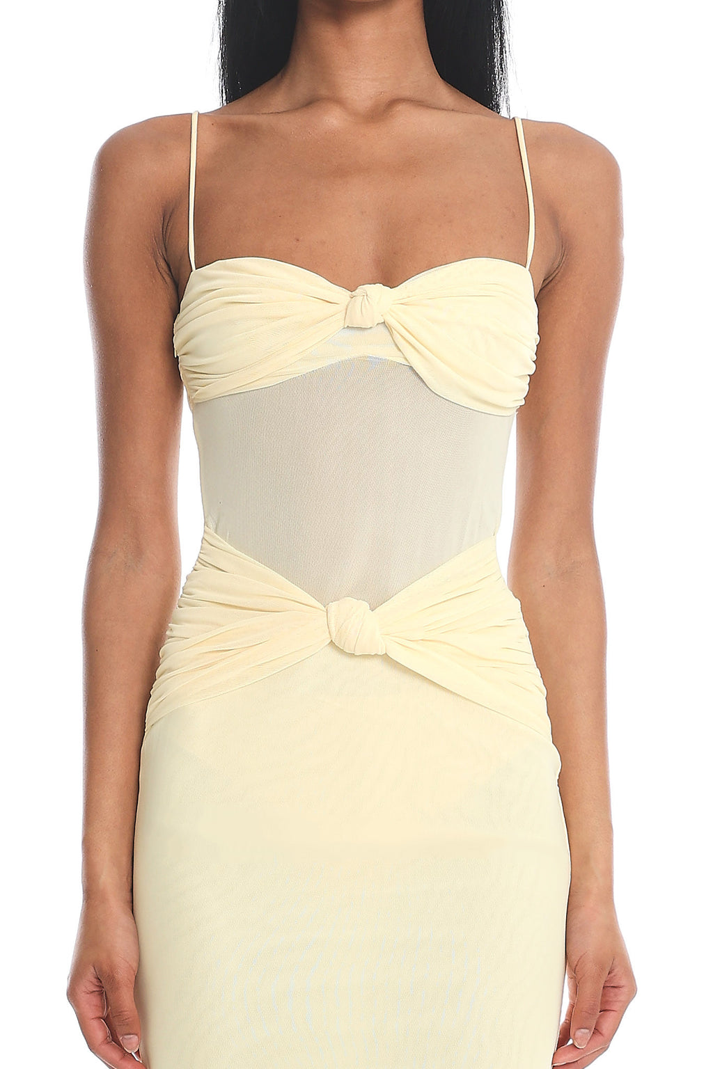 Stara Knot Accent Maxi Dress Butter by Selfie Leslie