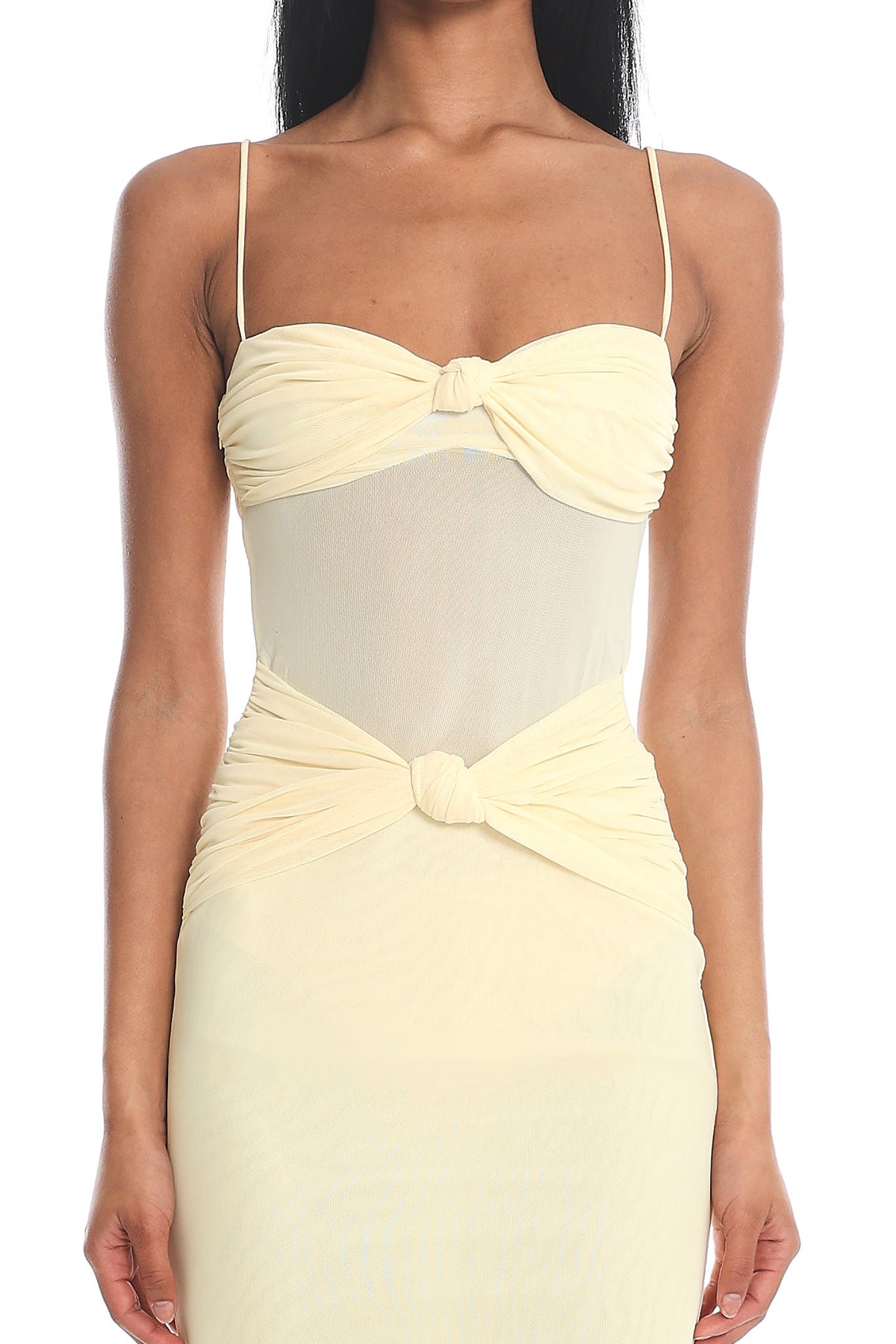 Stara Knot Accent Maxi Dress Butter by Selfie Leslie
