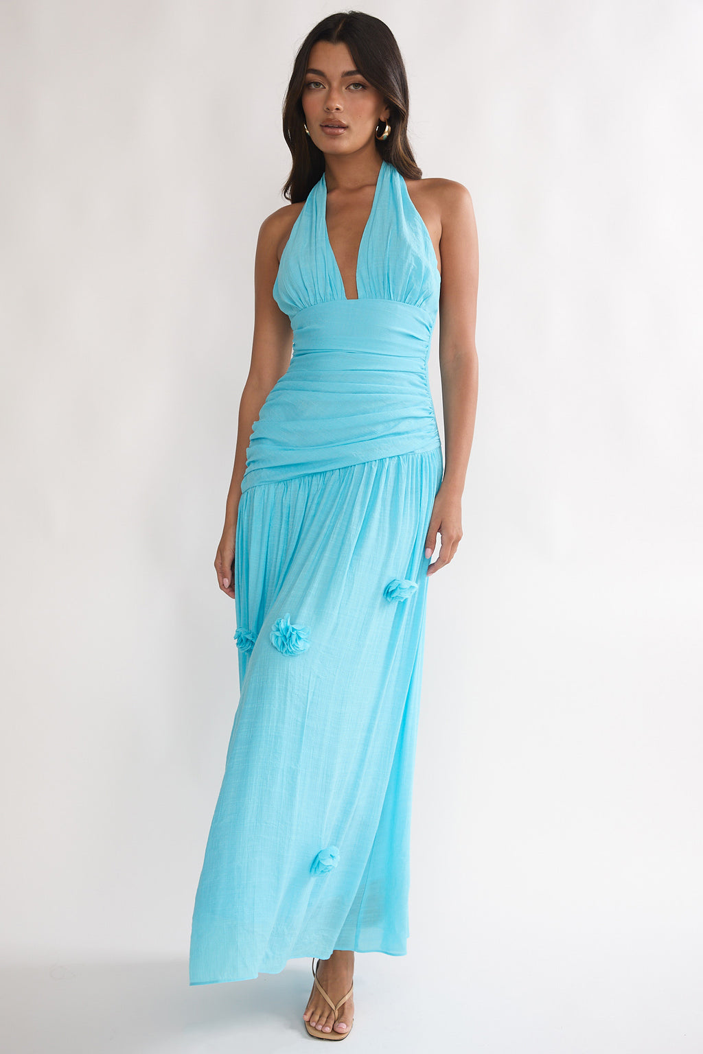 bridesmaid dress aqua Azazie Mei