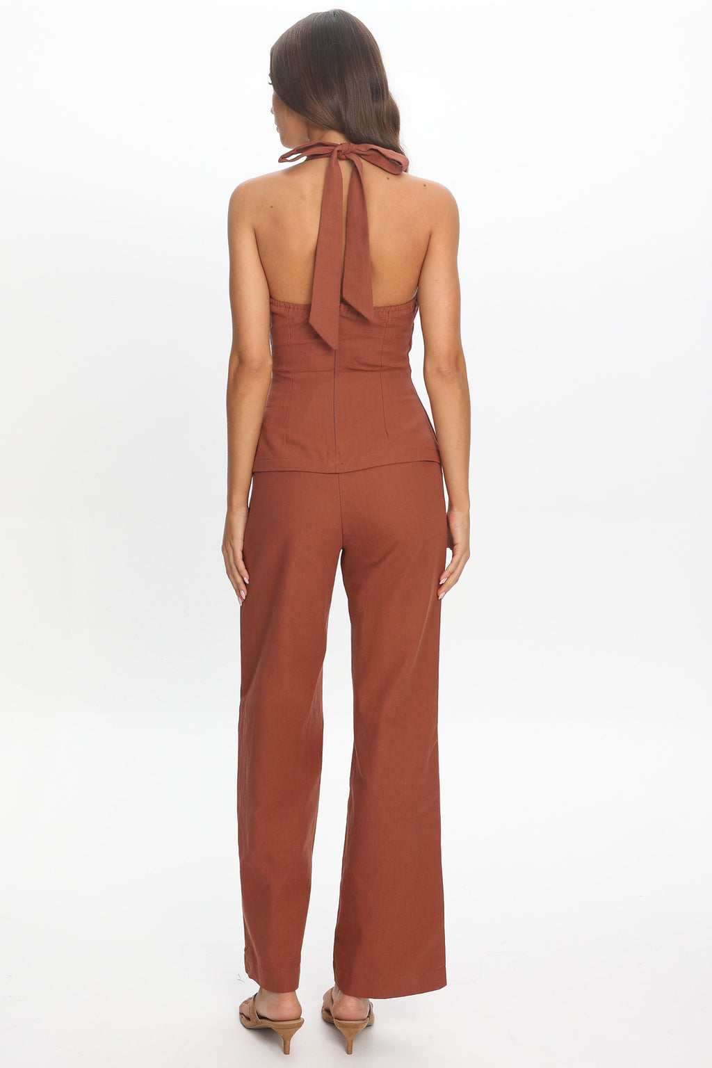 Lioren Wide Leg Pants Chocolate