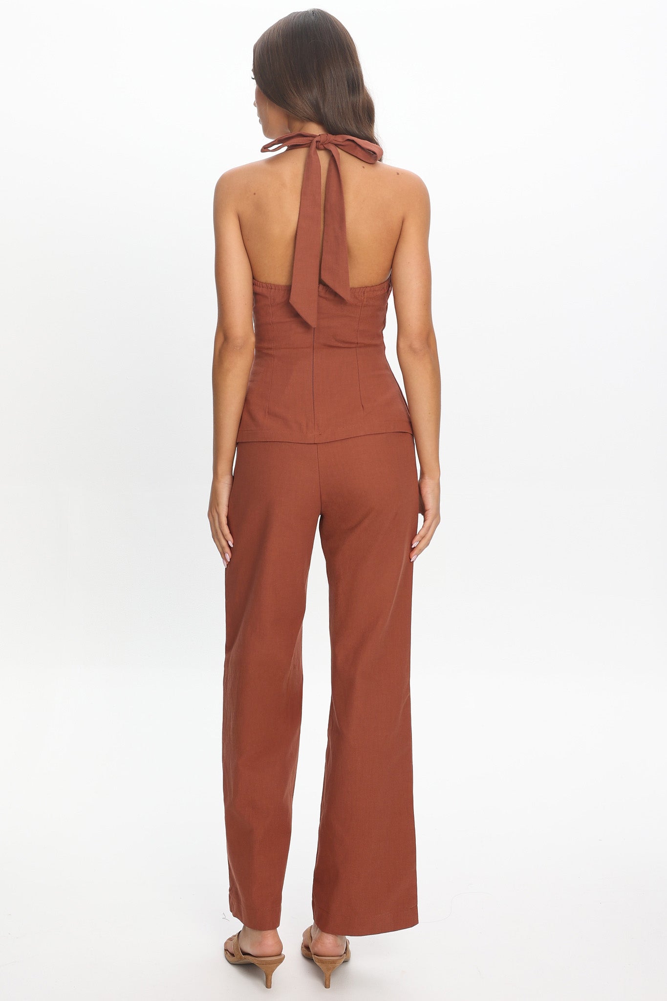 Lioren Wide Leg Pants Chocolate
