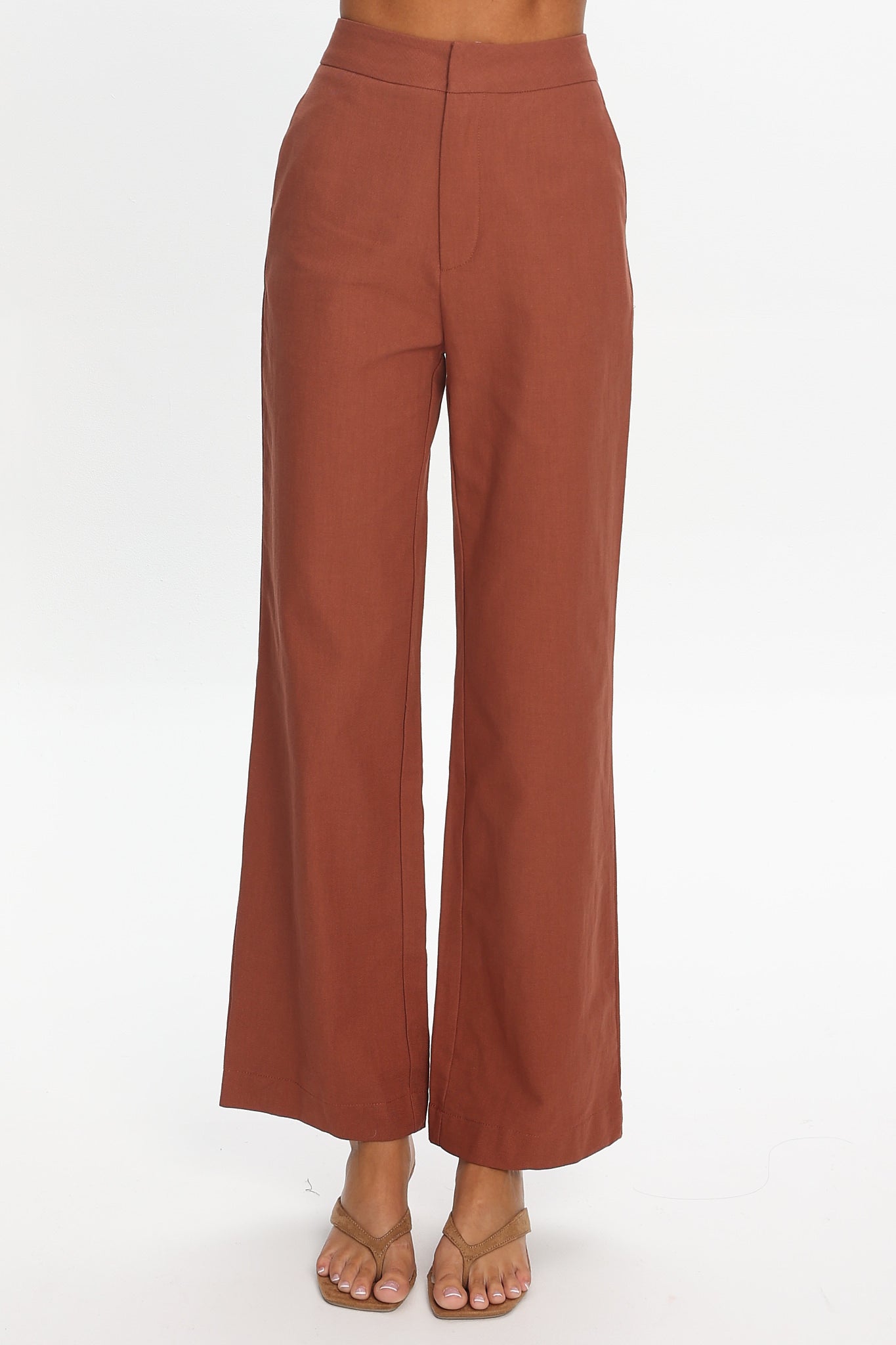 Lioren Wide Leg Pants Chocolate
