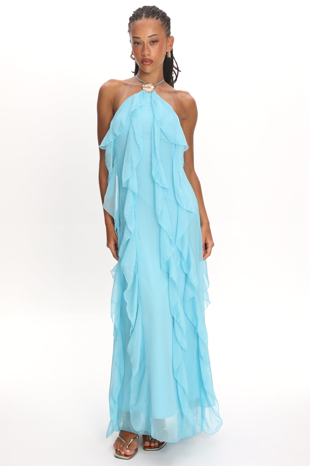 cecile ruffle maxi dress Cici Halterneck Aqua Color:Navy V2 neutral long sleeve dress MORE DETAILS Design Buttery Soft Dress Pants