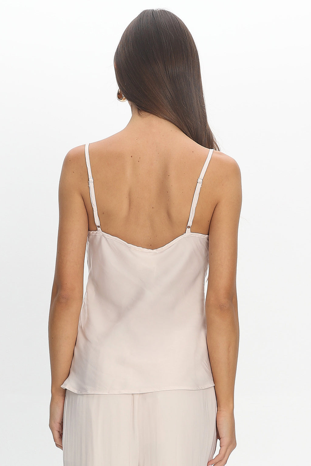 Insight Lace Trim Cami Top Cream