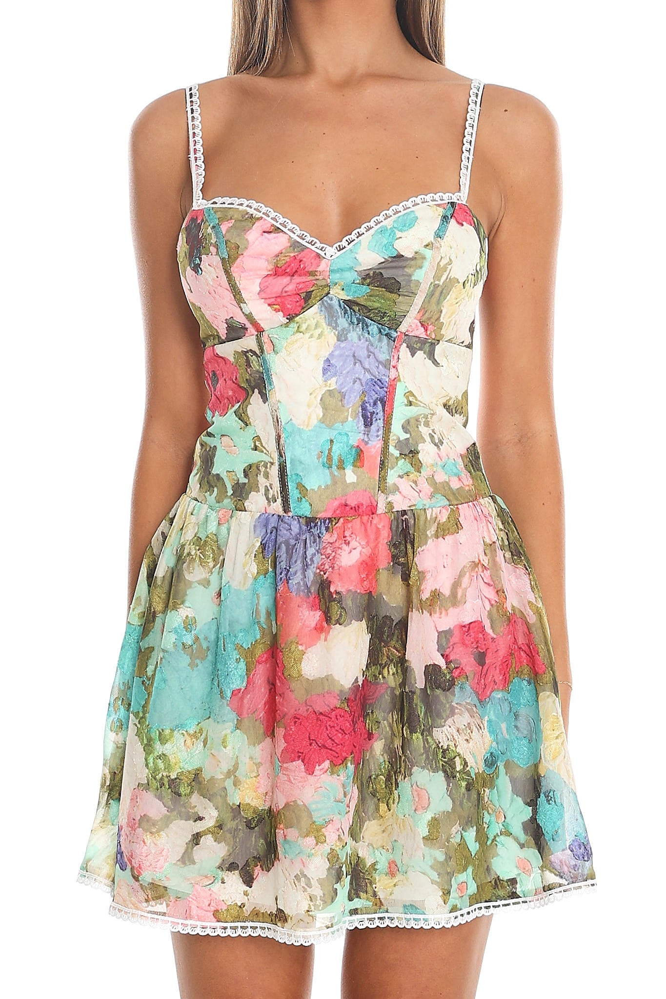 Pomello Floral Mini Dress Pink Multi