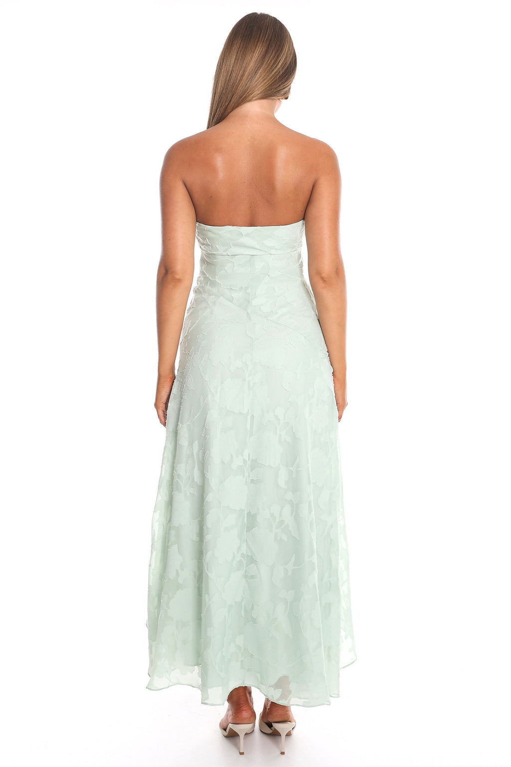 Soria Strapless Maxi Dress Sage