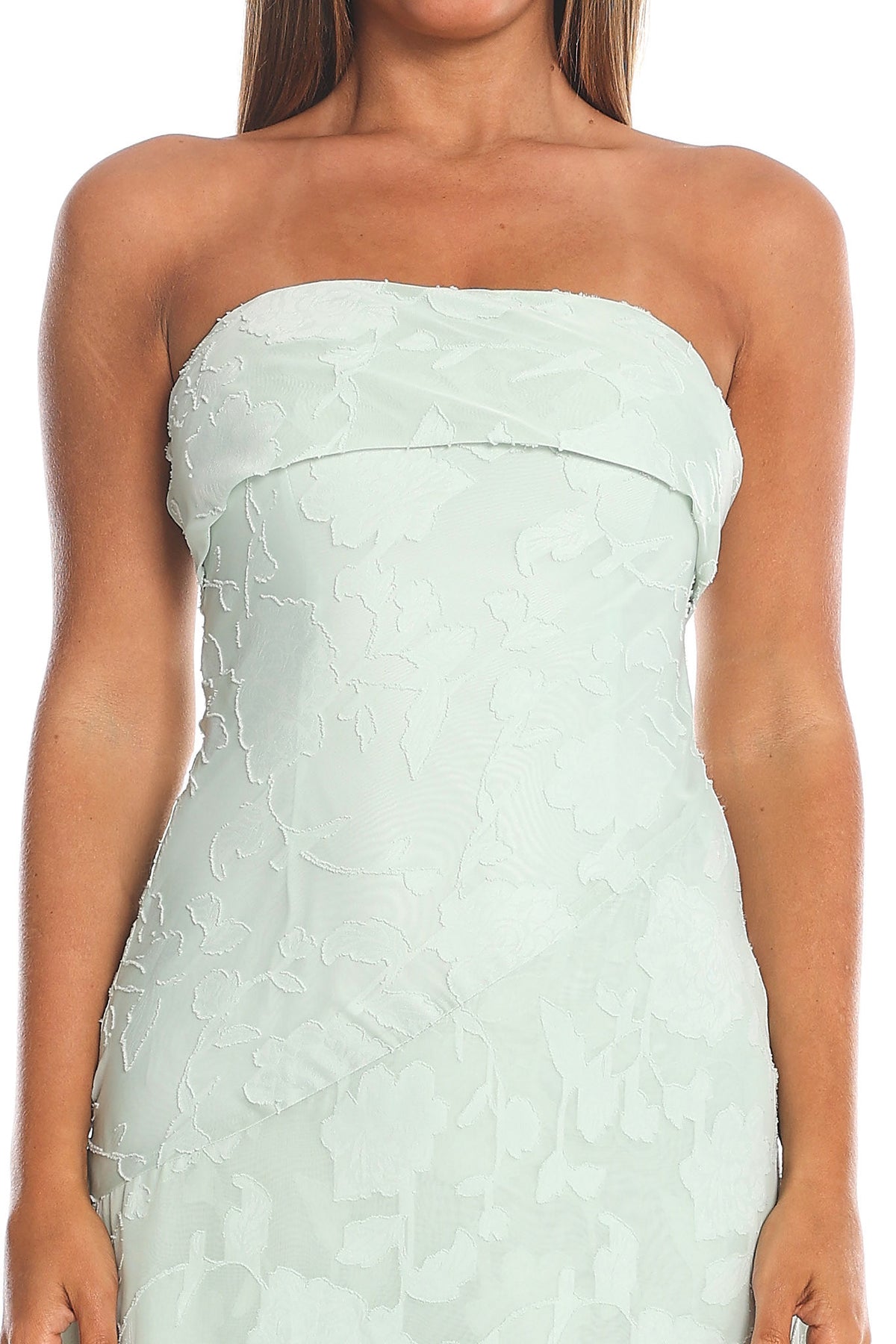 Soria Strapless Maxi Dress Sage
